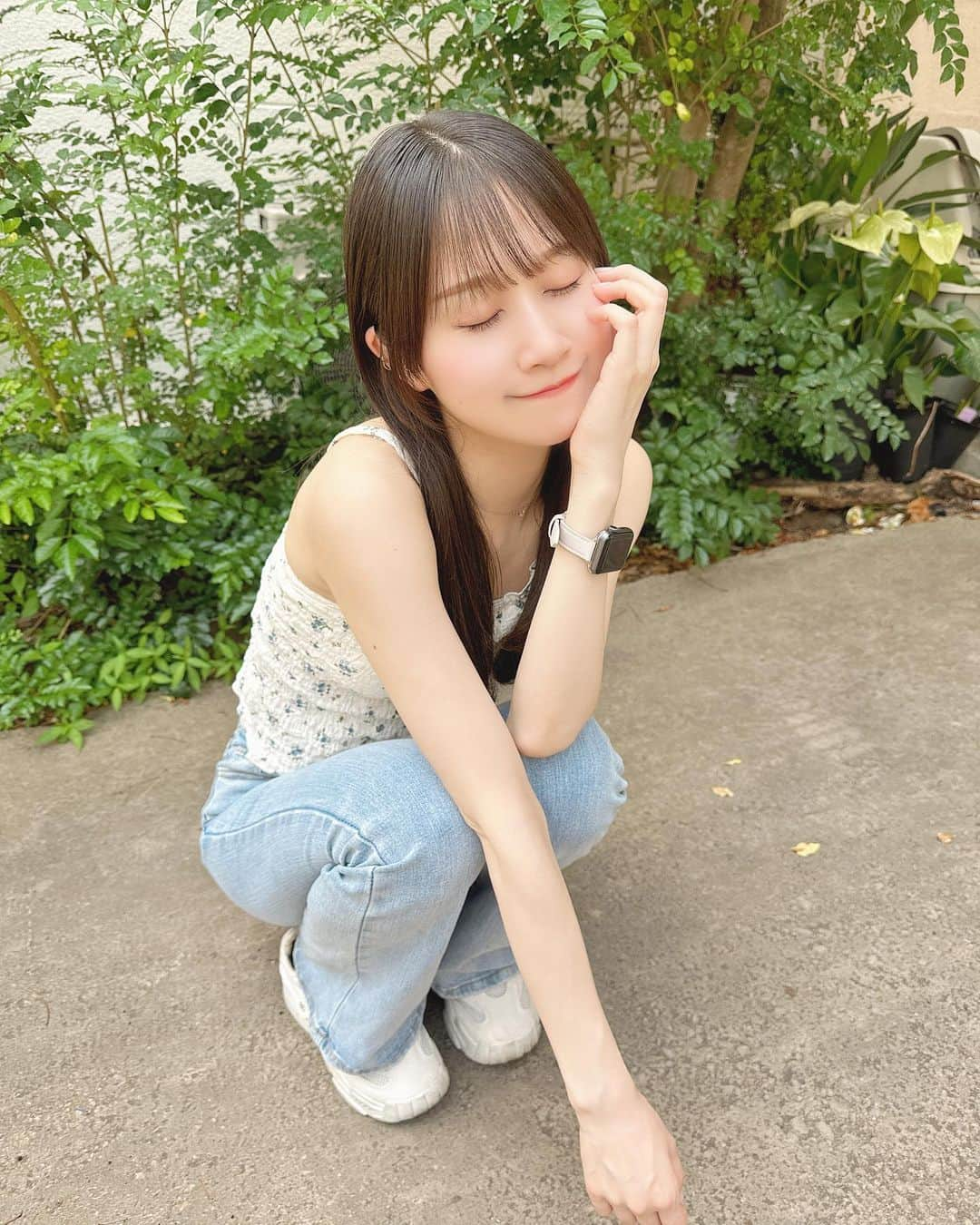 八木沙季さんのインスタグラム写真 - (八木沙季Instagram)「🤍🤍  大好きな夏が来るぞー☀️ 夏は袖がなくなります🫡笑  #grl #grl購入品  #grlコーデ」6月30日 19時39分 - saki_yagi531