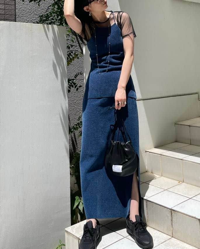 Ameri vintageさんのインスタグラム写真 - (Ameri vintageInstagram)「7.4(Tue)12:00  CHENILLE YARN KNIT SETUP DRESS will be released.  #ameri #amerivintage #shopping #fashion  #japan #knit #tops #dress #skirt」6月30日 20時15分 - amerivintage