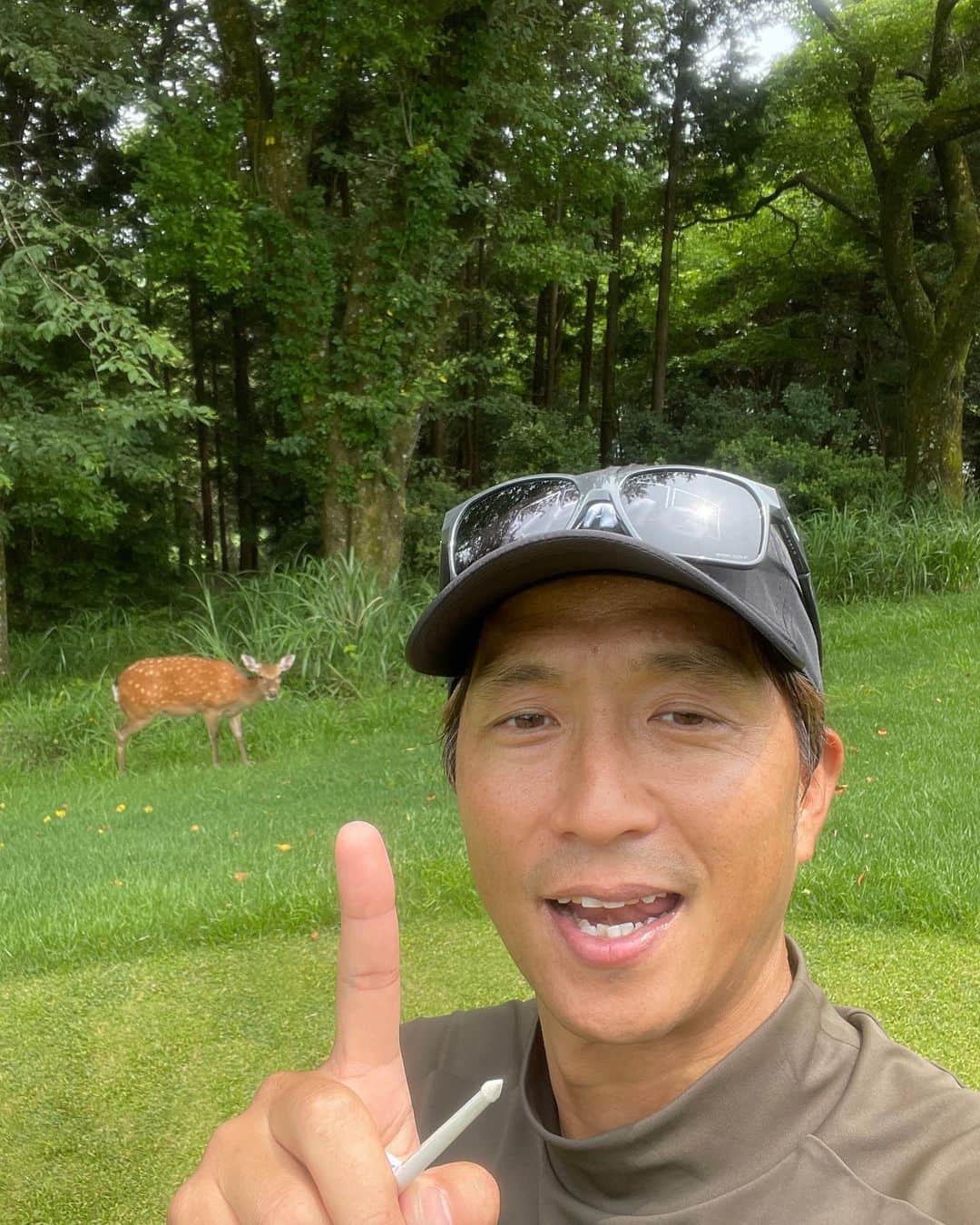 福西崇史さんのインスタグラム写真 - (福西崇史Instagram)「. 先日のgolf⛳️ . もう短パンじゃないとヤバい暑さ…🥵 . 鹿も応援してくれた🤣w . #fourteen #フォーティーン #golf #oakley #福西崇史 #ホールインワン目撃 #鹿 #自然 #ポートレートおじさん」6月30日 20時23分 - takashi_fukunishi
