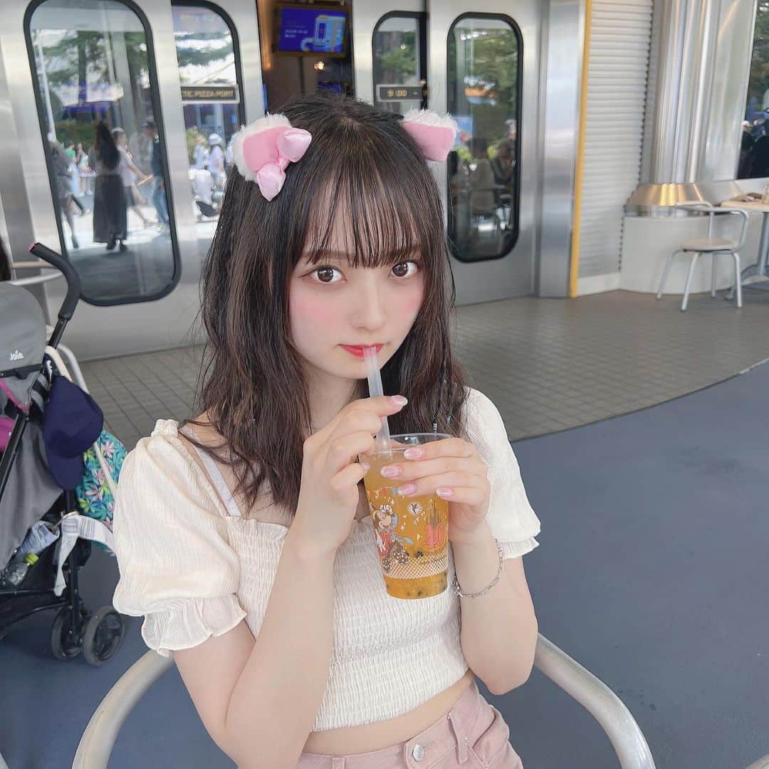 水野舞菜さんのインスタグラム写真 - (水野舞菜Instagram)「マリーちゃんコーデ🎀  普段ピンクは身につけないタイプなのでレアです😼」6月30日 20時39分 - mana_chos