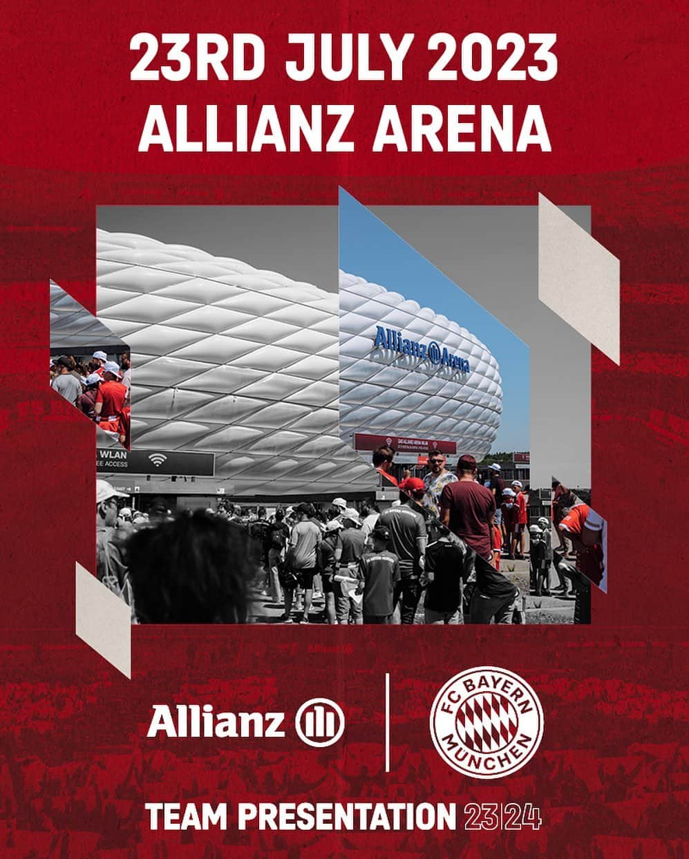 バイエルン・ミュンヘンさんのインスタグラム写真 - (バイエルン・ミュンヘンInstagram)「Join us at the @allianz x FC Bayern Team Presentation on july 23rd, 2023 and experience fantastic activities for the whole familiy in front of the #AllianzArena! 🤹‍♀️🏟️  👉 Get your tickets via the link in our bio.  #FCBayern #Allianz #GetReadyForTheBest」6月30日 21時03分 - fcbayern