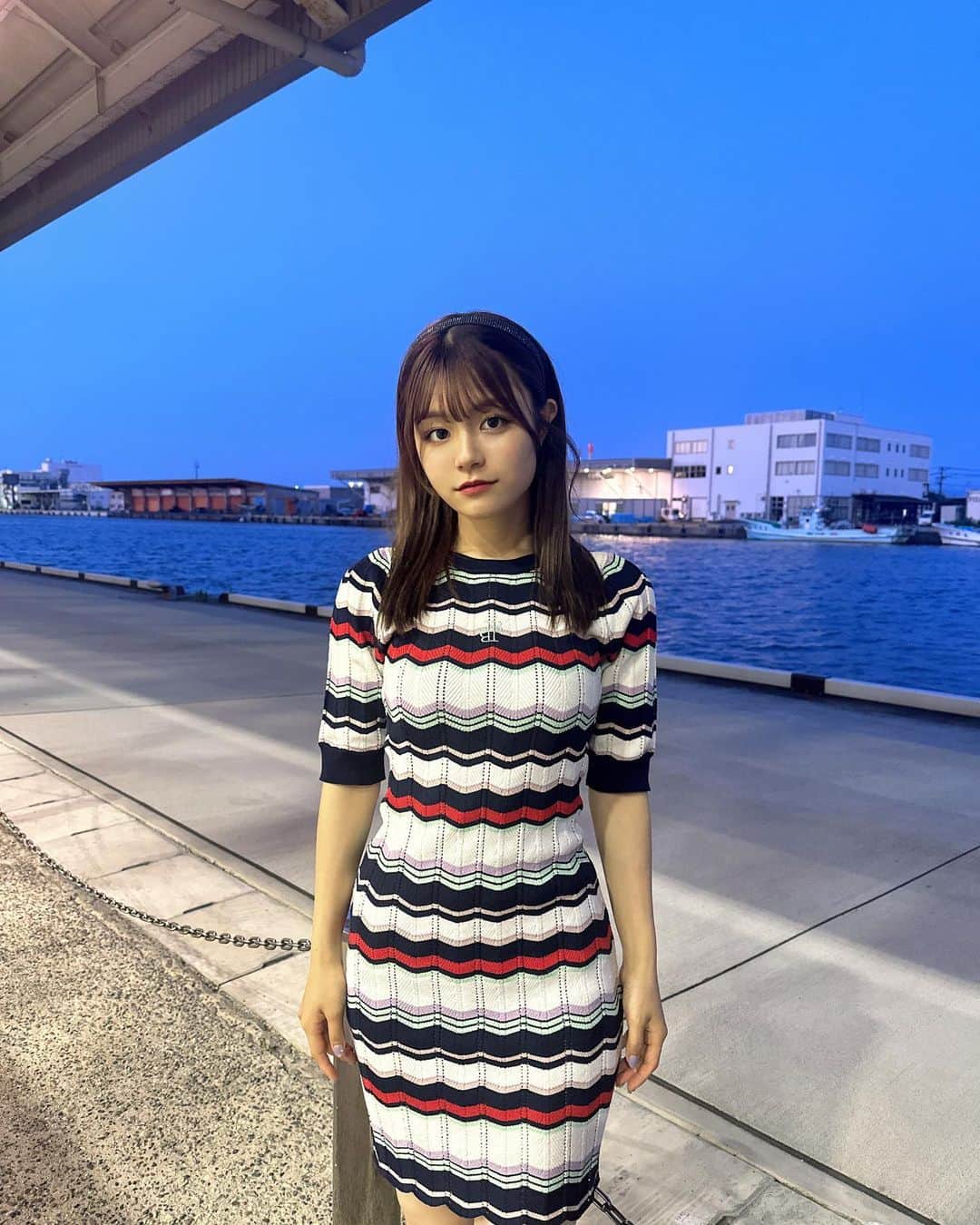 清司麗菜さんのインスタグラム写真 - (清司麗菜Instagram)「おしゃべり会会場の大かまから見える信濃川の景色がとっても綺麗でした〜🌃  新潟の何気ない日常に綺麗な景色がたくさんあるところが好きです  そしてこのお洋服お気に入りすぎるからたくさん写真載せちゃう❤️(頭に手置くポーズしがち)  #新潟#大かま#lilybrown#ミニワンピ#リリーブラウン」6月30日 21時18分 - seiji_0007