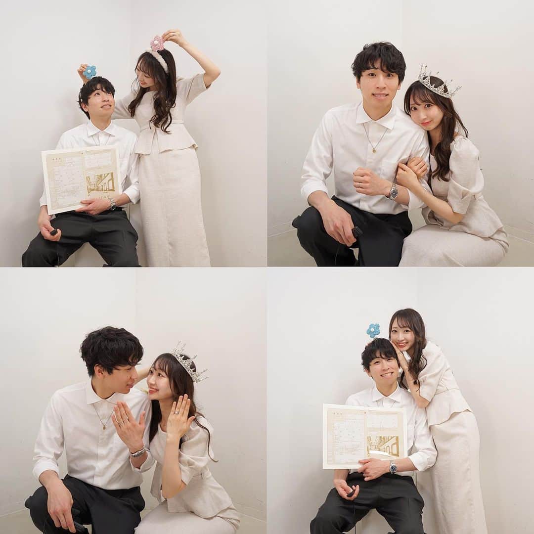 KANAKAさんのインスタグラム写真 - (KANAKAInstagram)「入籍日の思い出🕊  しっかりセルフ写真館行ってきた📸  #結婚 #入籍 #入籍報告 #入籍フォト #入籍日 #セルフ写真館 #婚姻届 #ティアラ #wedding #herlipto #セルフフォト #セルフフォトスタジオ」6月30日 21時19分 - canika_1111