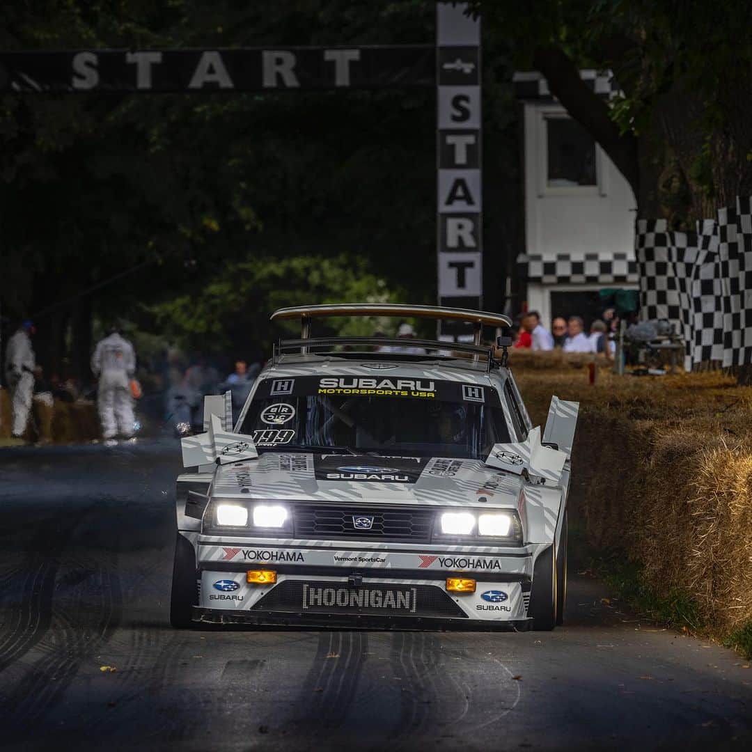 Subaru Rally Team USAさんのインスタグラム写真 - (Subaru Rally Team USAInstagram)「📼 The 8 track is cranked up to 11! @travispastrana returns in the 1983 Subaru GL #huckster for @fosgoodwood July 13-16, 2023. We can’t wait to tear up the hillclimb again.  #subaru #motorsport #subarugl #vintagecar #hoonigan #vermontsportscar」6月30日 23時11分 - subarumotorsportsusa