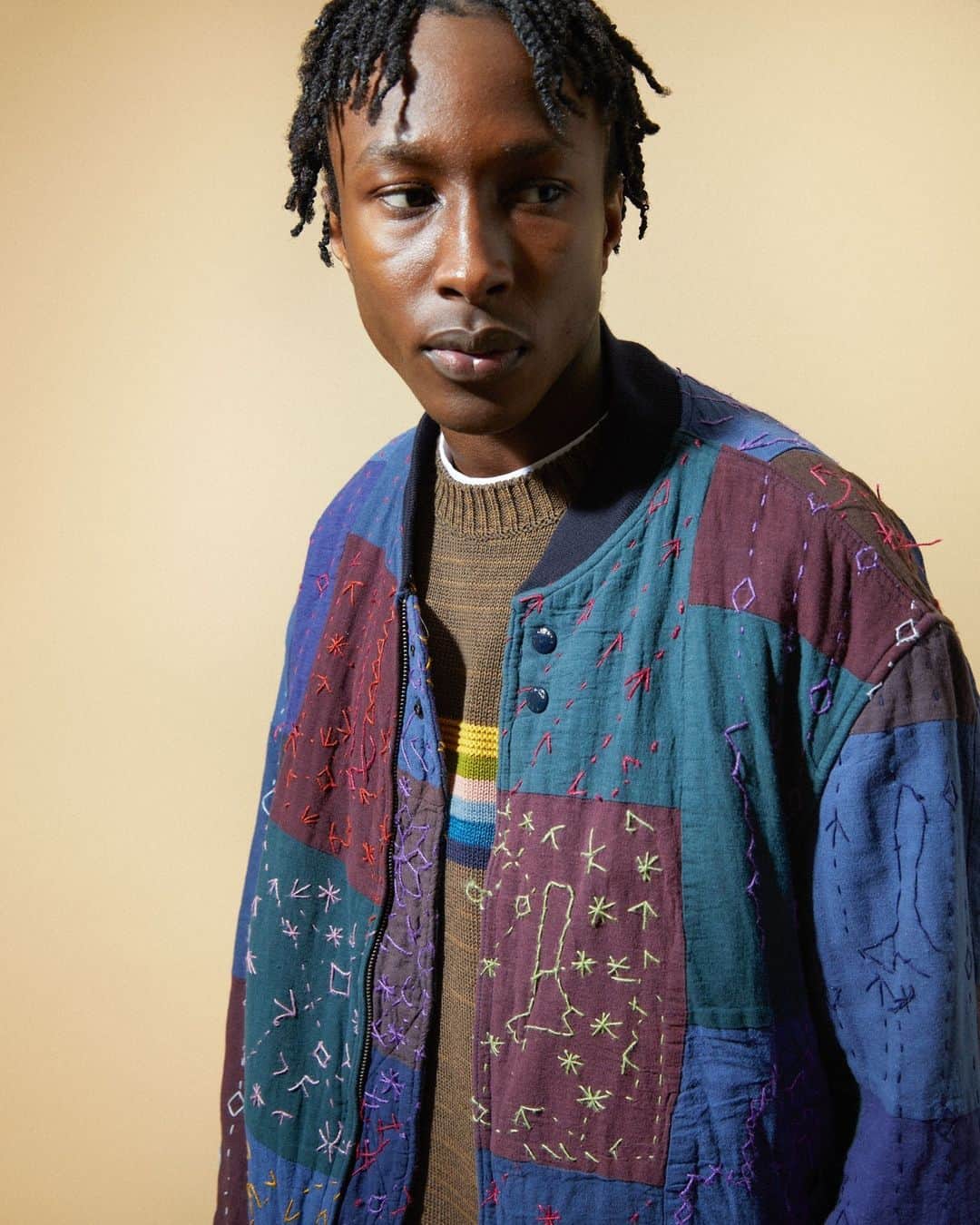 ガーブストアのインスタグラム：「Hand-stitched embroidery ensures each Engineered Garments Aviator jacket is truly one of a kind.⁠ Available in our Summer Sale. ⁠ ⁠ ⁠」