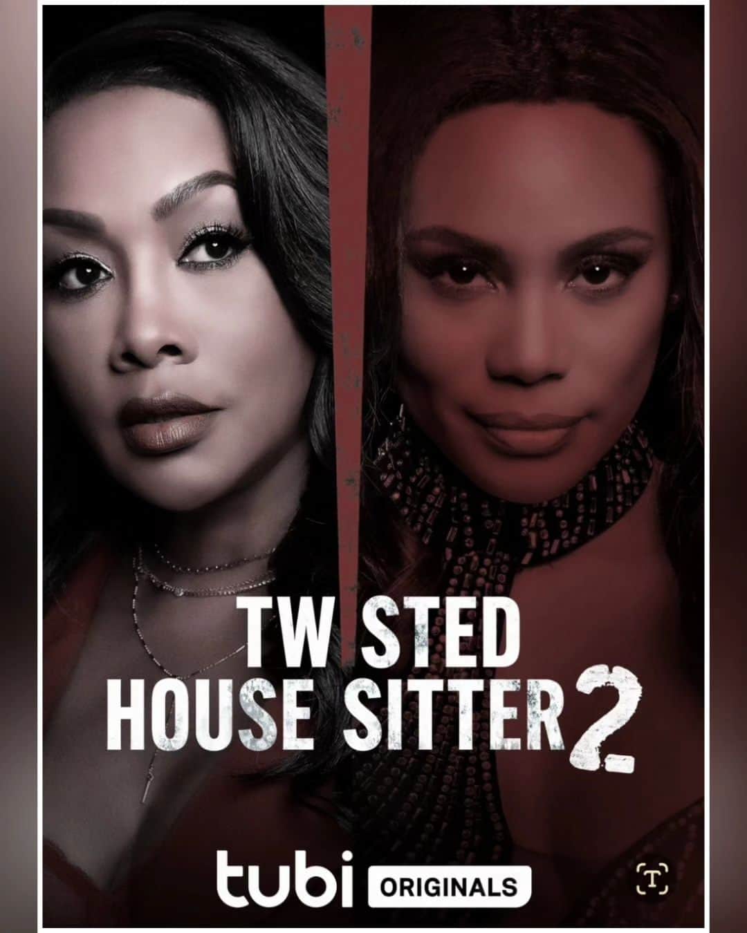 ヴィヴィカ・A・フォックスのインスタグラム：「TGIF Dawlings! Get ready to meet "Pamela" in my NEW thriller film "Twisted House Sitter 2" avail 2DAY on Tubi! Directed by @directorcourtney Starring @CrystalLeeNaomi  @msvfox @jermaineriversofficial @schellepurcell Viv's Makeup @reginatrawick Hair @naceonhair #Rocking @bellofcalifornia suit @versace shoes #LifeIsGood #GodIsGood #Blessed #Respect #GurlPower #VivicaFoxHair #TeamVivica #TeamFox #MyGrindDontStop #LegitimateCareers #BossMoves #LoveWins #FinerWomanhood #Actress #FilmLife #ClassicBadChick 🔥🖤💖👸🏽🤑🎬🔥」