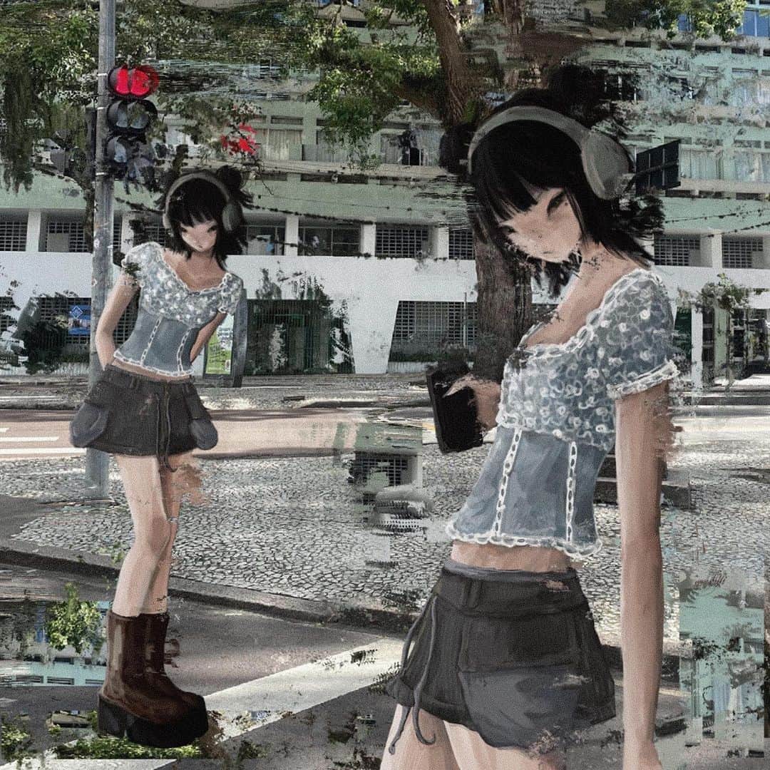 UNIFのインスタグラム：「Lilah top ang the Gish Skirt (coming soon) ++ Parker boot ~ by: @felury4」