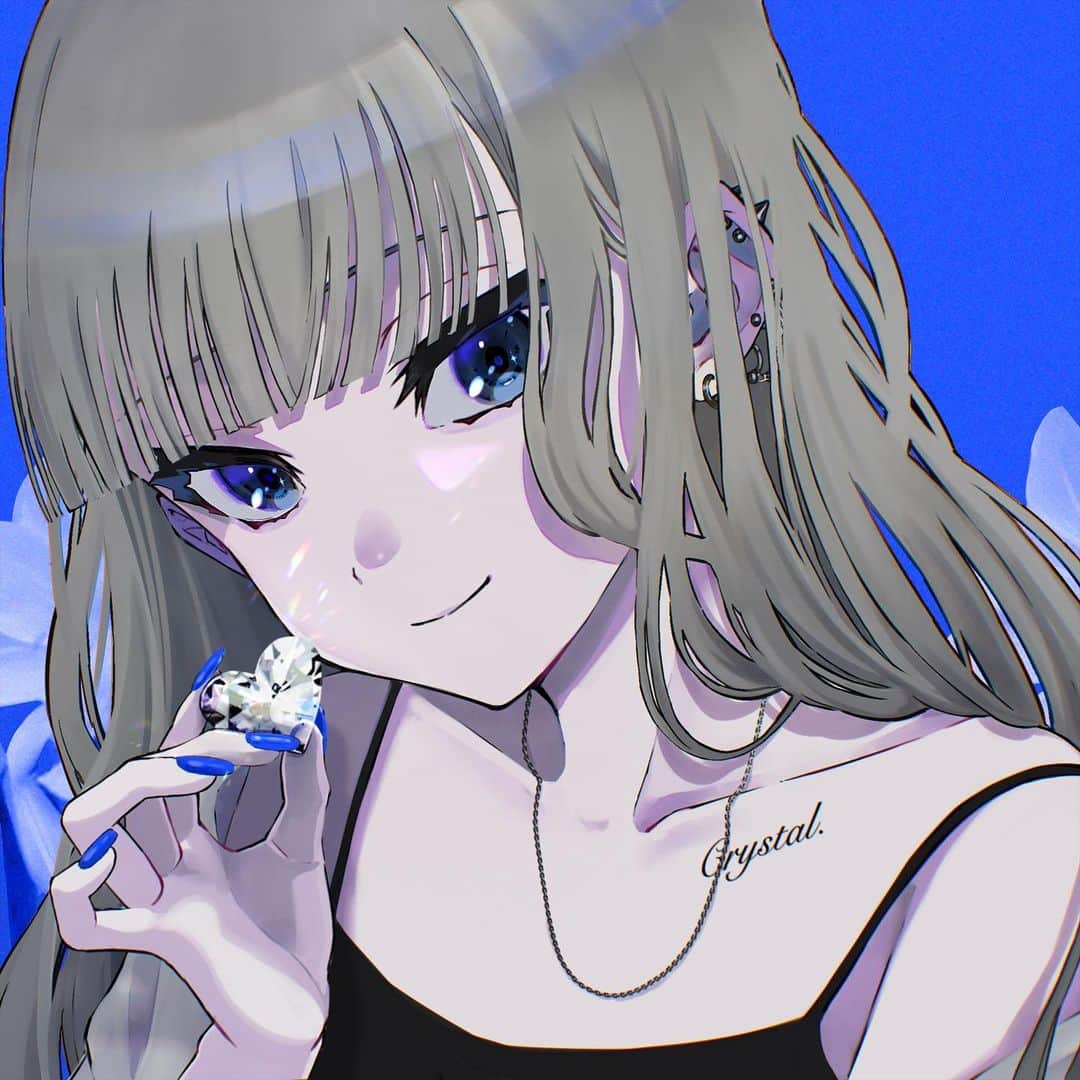 MARIMO。のインスタグラム：「オリジナル曲「クリスタル」が配信開始されました。  全音楽配信サービス(Apple Music,Spotify,LINE MUSIC等)にて聴けます。  よろしくお願いします！  実はYouTube版とリリース版である違いがあります。聴き比べてみてね。」