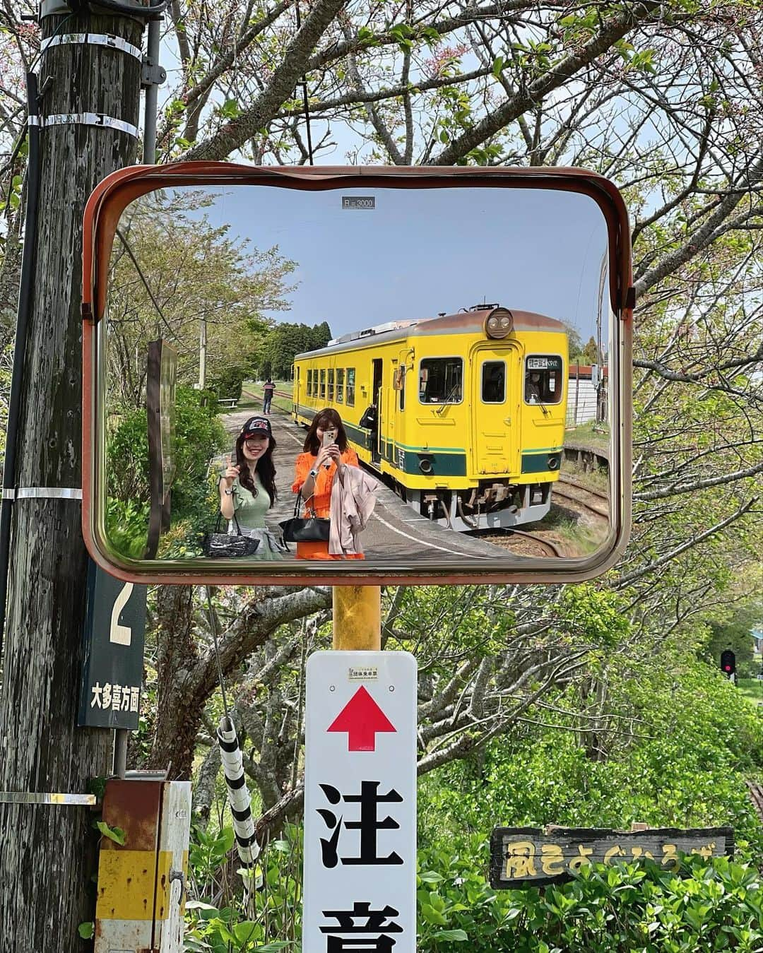 織田千穂さんのインスタグラム写真 - (織田千穂Instagram)「一両編成可愛い🚃💨 いすみ鉄道の1日フリー乗車券を買って🎫 大原駅を出発して最初に降りたのは… 「国吉駅🚉」  🚃いすみ鉄道旅　2/9🚃  #いすみ鉄道 #最近の鉄活 #鉄道 #駅舎 #鉄分補給 #鉄道好きな人と繋がりたい #電車 #instatrip #train #最近の鉄活 #途中下車 #列車旅 #菜の花 #房総」7月1日 0時26分 - chihoda