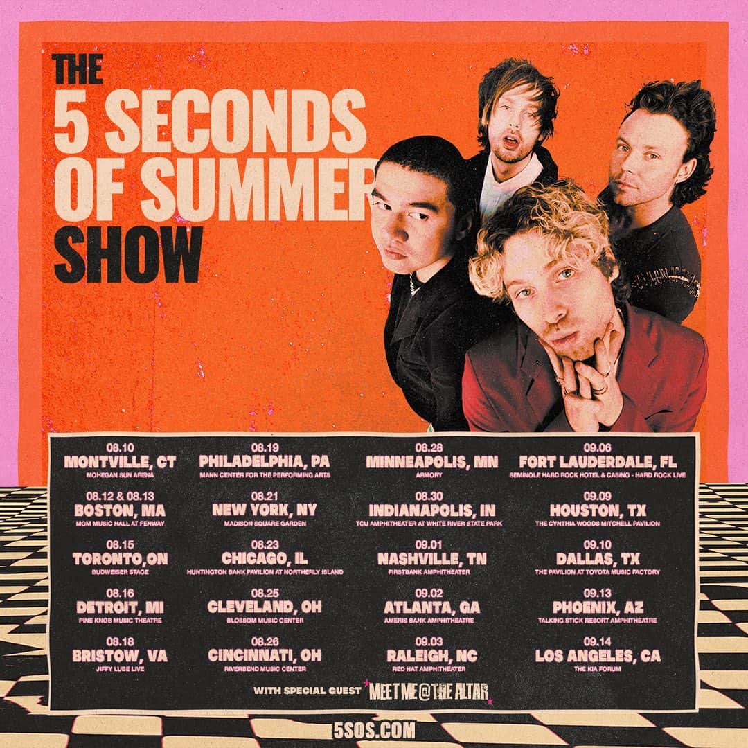 5 Seconds of Summerのインスタグラム：「So many beautiful souls on the bus with us this time around. Thrilled to have these incredible artists joining us for tour.」