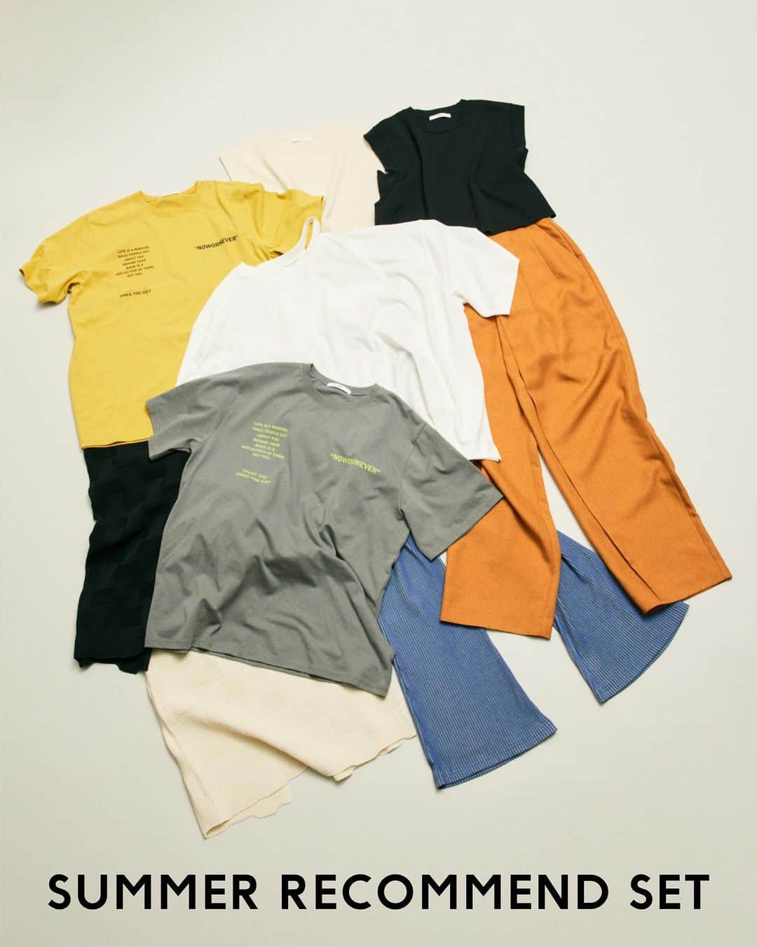 のインスタグラム：「【SLY】 SUMMER RECOMMEND SET _____________________________________________ 対象のトップスとボトムスのセット購入で トップスが2,000円OFF！  キャンペーン期間：6/30(金)〜7/18(火)11:59 _____________________________________________ #SLY #SLY_fav #SHELTTERWEBSTORE #SWS」