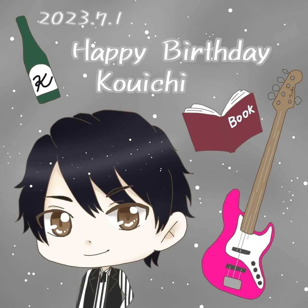 Kouichiさんのインスタグラム写真 - (KouichiInstagram)「みなさん。 たくさんのお祝いの言葉や可愛らしいイラストなどを送っていただきありがとうございます😊♫  まさかまたこーやってカメコ＆カメオのみんなに誕生日をお祝いしてもらえる日が来るなんて思ってなかったな。笑  みんなほんとにありがとうね〜🩷  #Japan #日本 #Rock #ロック #BAND #バンド #Kameleo #カメレオ #Bass #ベース #Kouichi #みんな #ありがとう」7月1日 12時05分 - kamekouchian