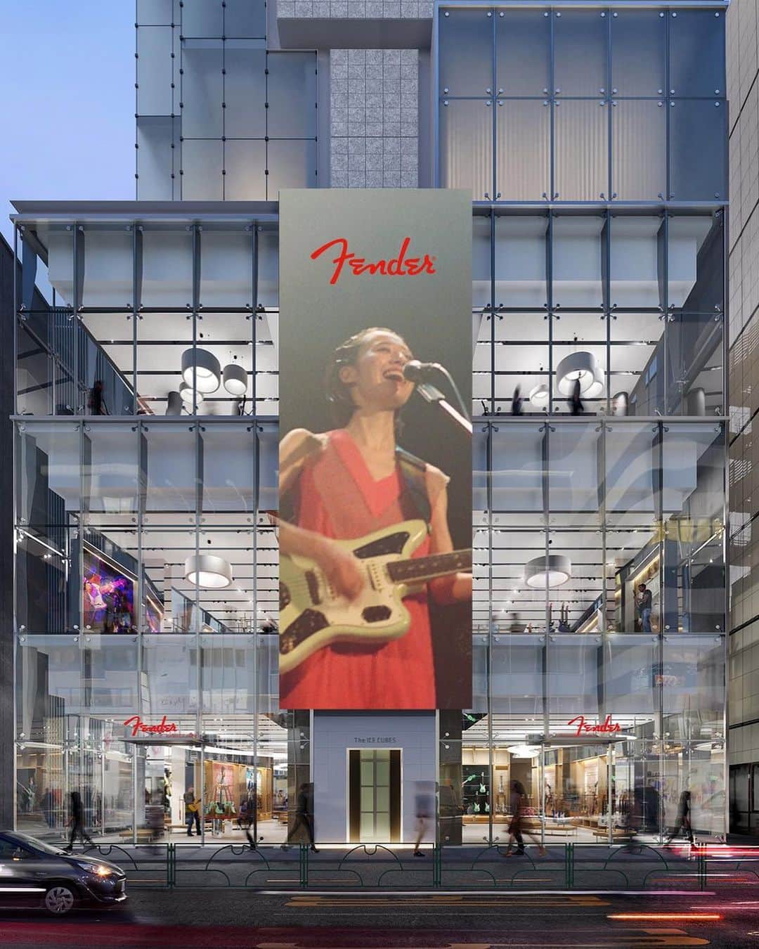 塩塚モエカさんのインスタグラム写真 - (塩塚モエカInstagram)「open omedeto❤︎  かっこいいギターをつくってくれて たくさんのありがとう  わたしも、あたらしいギターをみにいこう！ ワクワクだ  @fender_jp   Fender's flagship store has opend in tokyo  very first in the ｗｏｒｌd so proud（＾＿＾）☆  come visit when you come to tokyo  #fenderflagshiptokyo 🗾」7月1日 12時14分 - hiz_s