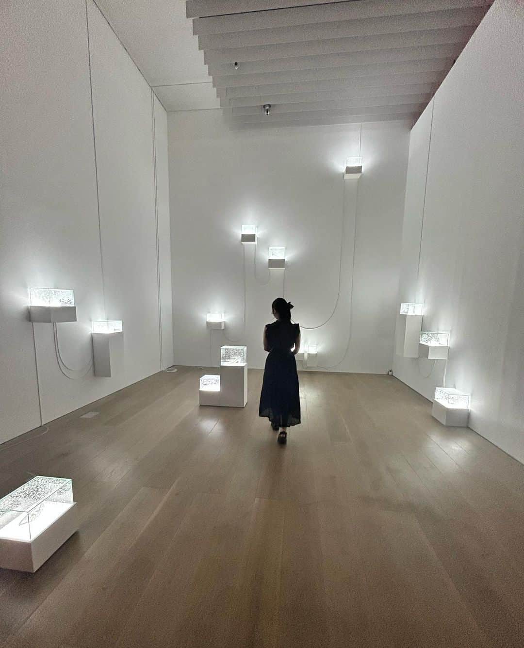 れみぱんのインスタグラム：「能勢様と美術館巡り…🖼️+@ マティス展からのワールド・クラスルーム展🪅 : 芸術とはなんだろう。難しい、と思いながらも、自分にはない価値観だったり、能勢様と色んな意見を話しながら見て楽しかった🧠 結論、誰の作品かではなくて自分がこの作品良いな、と思う直感でいいんだと思う🧠 誘ってくれてありがとう🫶🏻 : 近くでイベントやってて食べ物の屋台が沢山あったから寄ったら夏感じた🎆 : #逆光上等」