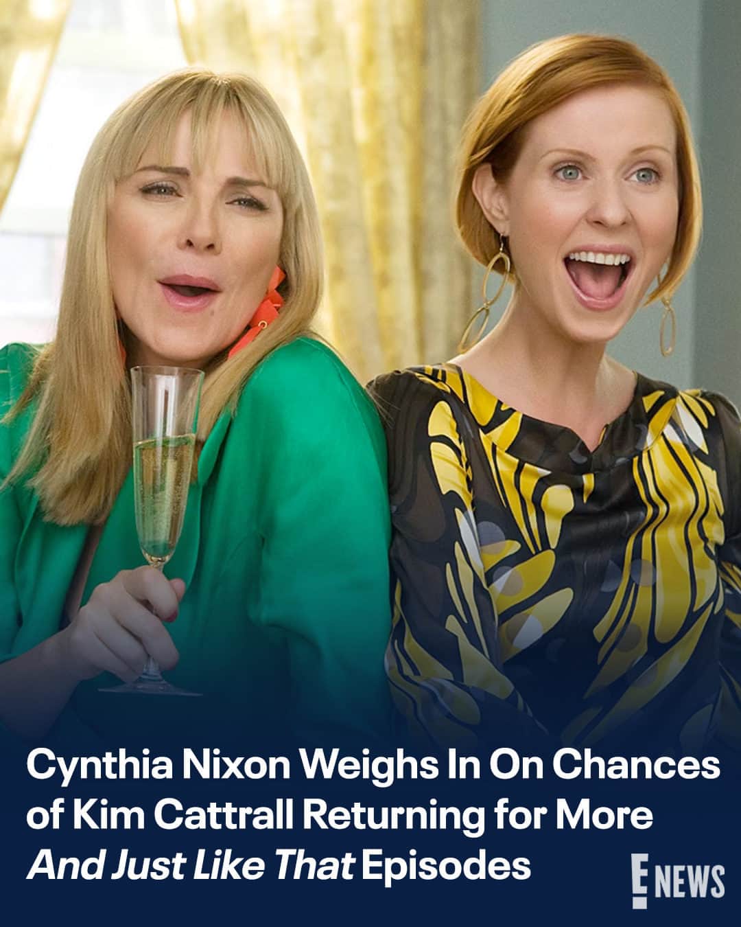 E! Onlineさんのインスタグラム写真 - (E! OnlineInstagram)「She'll try anything once, but will Samantha Jones return to #AndJustLikeThat after her season 2 cameo? Cynthia Nixon shares what the future holds at the link in bio. (📷: Shutterstock)」7月1日 4時01分 - enews