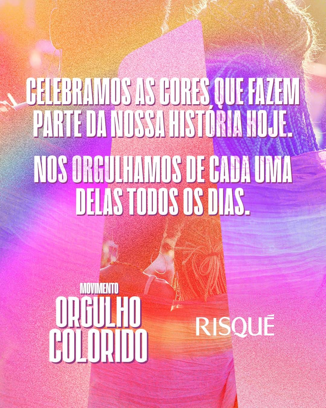Risqueのインスタグラム：「Celebrar nossas cores tá nas nossas mãos. Por isso, o movimento #OrgulhoColorido é um convite pra você expressar sua bandeira durante cada dia do ano. É por respeito, orgulho e representatividade que lutamos para que cada pessoa tenha o direito de celebrar seu eu mais colorido.   #RisquéOrgulhoColorido #EsmalteRisqué #TáNasNossasMãos」
