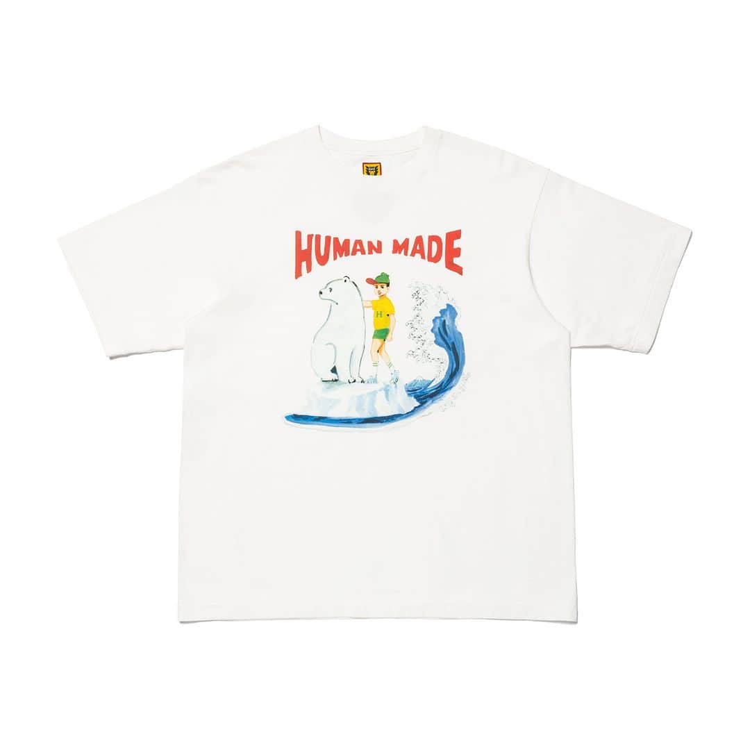 HUMAN MADEさんのインスタグラム写真 - (HUMAN MADEInstagram)「HUMAN MADE x KEIKO SOOTOME Collaboration Item #10  *English follows Japanese.  7月1日（土）、HUMAN MADEとイラストレーター・五月女ケイ子（ @keikosootome ）さんとのコラボレーションシリーズより、第10弾となる半袖グラフィックTシャツを発売いたします。    「KEIKO SOOTOME T-SHIRT #10」のタイトルは、”地球の生き物”。そのテーマは「遠く離れた地の生き物たちに、人間は思いを寄せる」。   「“HUMAN MADE”とは”人造”という意味ですが、そこには、人造の魅力と、人造ではないものへの敬意が同時に込められている気がしました。Tシャツに描かれているのは、未来のようでいて過去のようでもあります。その行く末をどこか遠くから見ている宇宙生命体がいるような気がします。人造と人造ではないものが共存するこの地球が、いつまでも美しく続くように、そんな願いを込めました」と語る、五月女さんらしいシュールさとレトロなタッチが特徴的なデザインとなっています。   HUMAN MADE からのラブコールにより実現した本コラボレーションシリーズは、今後も毎月1日に五月女ケイ子さんによるオリジナルグラフィックを落とし込んだ新作アイテムがリリース予定なのでぜひお楽しみに。  詳細はHUMAN MADE公式Webサイトよりご確認ください。 https://humanmade.jp/products/xx25te008  Human Made will release the fourth item from its collaboration with illustrator Keiko Sootome on Saturday, July 1.   The tenth item from the series produced in collaboration with illustrator Keiko Sootome ( @keikosootome ). The title of the image is “Creatures of planet Earth” and is based on the theme of “creatures from distant lands, beloved by humans.”   "Humanmade carries the meaning of something artificial, and I feel that it simultaneously shows the appeal of artificial things and a respect for non-artificial things. For this T-shirt I drew something that seems to be both from the future and the past. I feel as though somewhere, there are other life forms watching us from afar. It contains my hope that our world, where artificial and non-artificial things coexist, can continue its beautiful existence,” explains Sootome, who brings the design to life with her signature retro touch and surrealism.    The series, which began with an approach from Human Made, will see new items featuring Keiko Sootome's original graphics released on the first day of each month.  For more information, please go to https://humanmade.jp/products/xx25te008」7月1日 10時00分 - humanmade