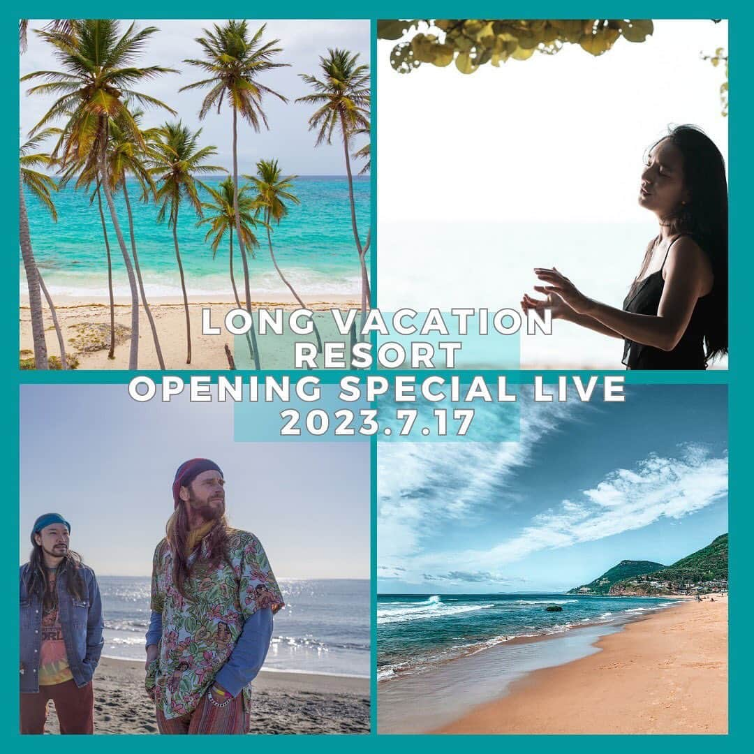 セイン・カミュのインスタグラム：「JamJellyfish Special liveのお知らせ  Long Vacation Resort Beach house 2023 Opening Special Live!  この夏、福岡市東区西戸崎に新しく誕生するリゾート型ビーチハウス、Long Vacation Resortで LIVEを行うことになりました！  ぜひみなさんご参加ください。  ⚫︎日付 2023年7月17日  ⚫︎場所 福岡市東区西戸崎5-24-1 福岡ソフトバンクホークス2軍施設の旧雁ノ巣跡地です。 https://maps.app.goo.gl/w7dCkaPXFniDuia56?g_st=ic  ⚫︎Live時間 第1部　13時15分〜14時45分 第2部　17時15分〜18時45分  ⚫︎出演 レイヤマダ　@rayyamada_dayo JamJellyfish  @jamjellyfish_jj それぞれ45分のLiveです。出演順は当日発表。  ⚫︎チケット Liveへのご来場は、ビーチハウスのBBQセットのお申込みをいただいた方は全員ご参加いただけます。  ⚫︎BBQセット（ドリンク別） 5000円コース 10000円コース  ⚫︎Live時間に合わせた形でBBQをスタートしていただきます。 詳しい時間帯は下記よりお願いします。席数に限りがありますのでお早めにお申込みください。 https://www.skycommunications.tv/lvr  Long Vacation Resort @longvacationresort Skycommunications @skycommunications.tv  #西戸崎 #longvacationresort  #セインカミュ #jamjallyfish #レイヤマダ #fukuoka #福岡 #海の家 #ビーチハウス #beachhouse #福岡旅 #fukuokatour #福岡観光 #福岡グルメ」