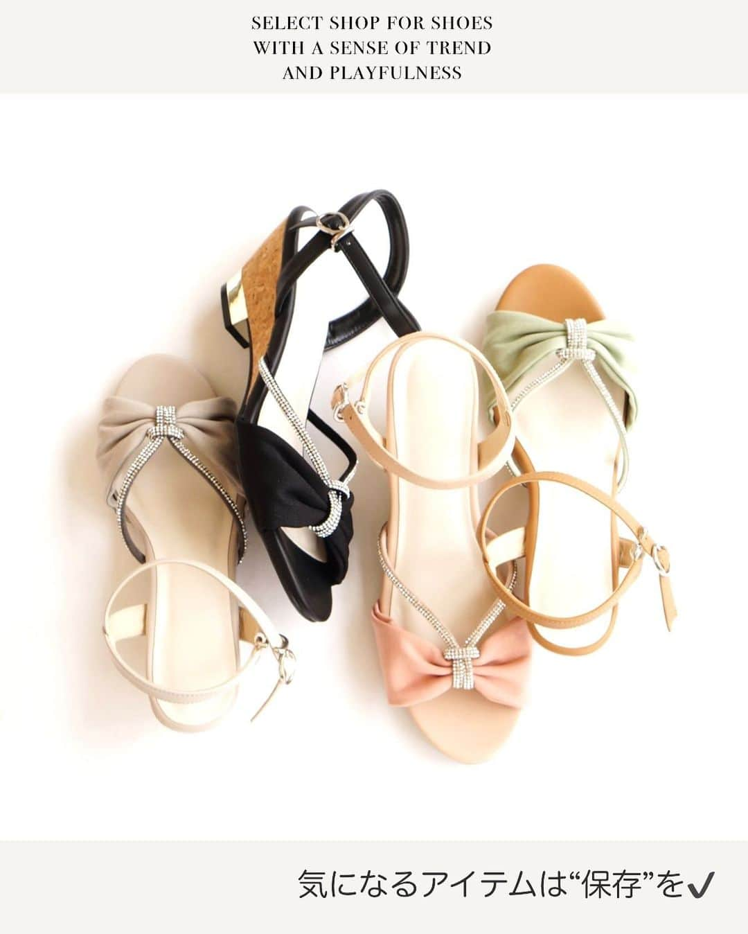 LazySwan新宿ミロード店さんのインスタグラム写真 - (LazySwan新宿ミロード店Instagram)「bijou ribbon strap sandal ・ color Black,Gray,Green,Pink size S,M,L,LL ・ LazySwan Kamata,Totsuka,Omori,Shinjyuku ON SALE /ONLINE STORE coming soon ・ －－－－－－－－－－➳  トレンド感と遊び心溢れるシューズの セレクトショップ♪   いいね・フォロー　嬉しいです♪ 気になるアイテムは“保存”を✔️  ➳－－－－－－－－－－  #LazySwan#レイジースワン #sandal#サンダル #ビジューリボンストラップサンダル #リボンサンダル#ビジューサンダル  #サンダルコーデ#ソックスコーデ #きれいめコーデ #きれいめサンダル #通勤パンプス#通勤スタイル#通勤ファッション #olコーデ#出勤コーデ#オフィスカジュアル #お仕事コーデ#お仕事パンプス#おでかけコーデ #アラサー女子#アラサー女子コーデ  #痛くないパンプス#疲れない靴#疲れないパンプス」7月1日 14時58分 - lazyswan_official