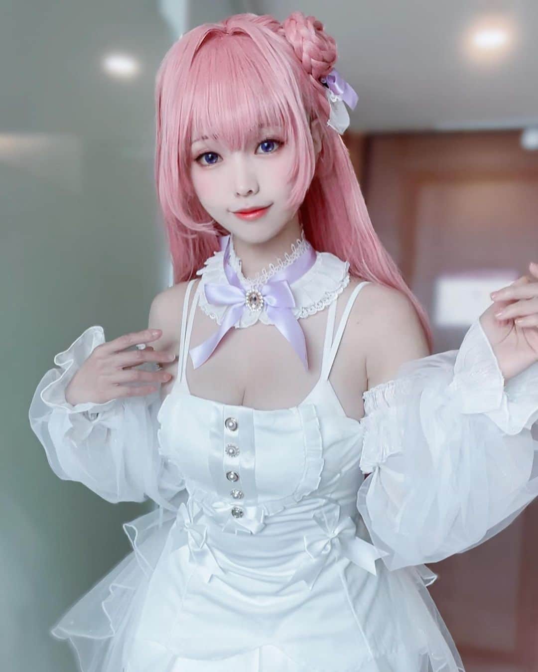 のインスタグラム：「#CAF2023 Day 2 ~ Dorothy today ✨ 📍15:00 Cheki time at 2F:Official Merchandise Don't miss the chance to take photo with me today 💕  活動前E順利把桃樂絲衣服跟假髮完成了✨感動🥹 今天輕飄飄一整天🌸」