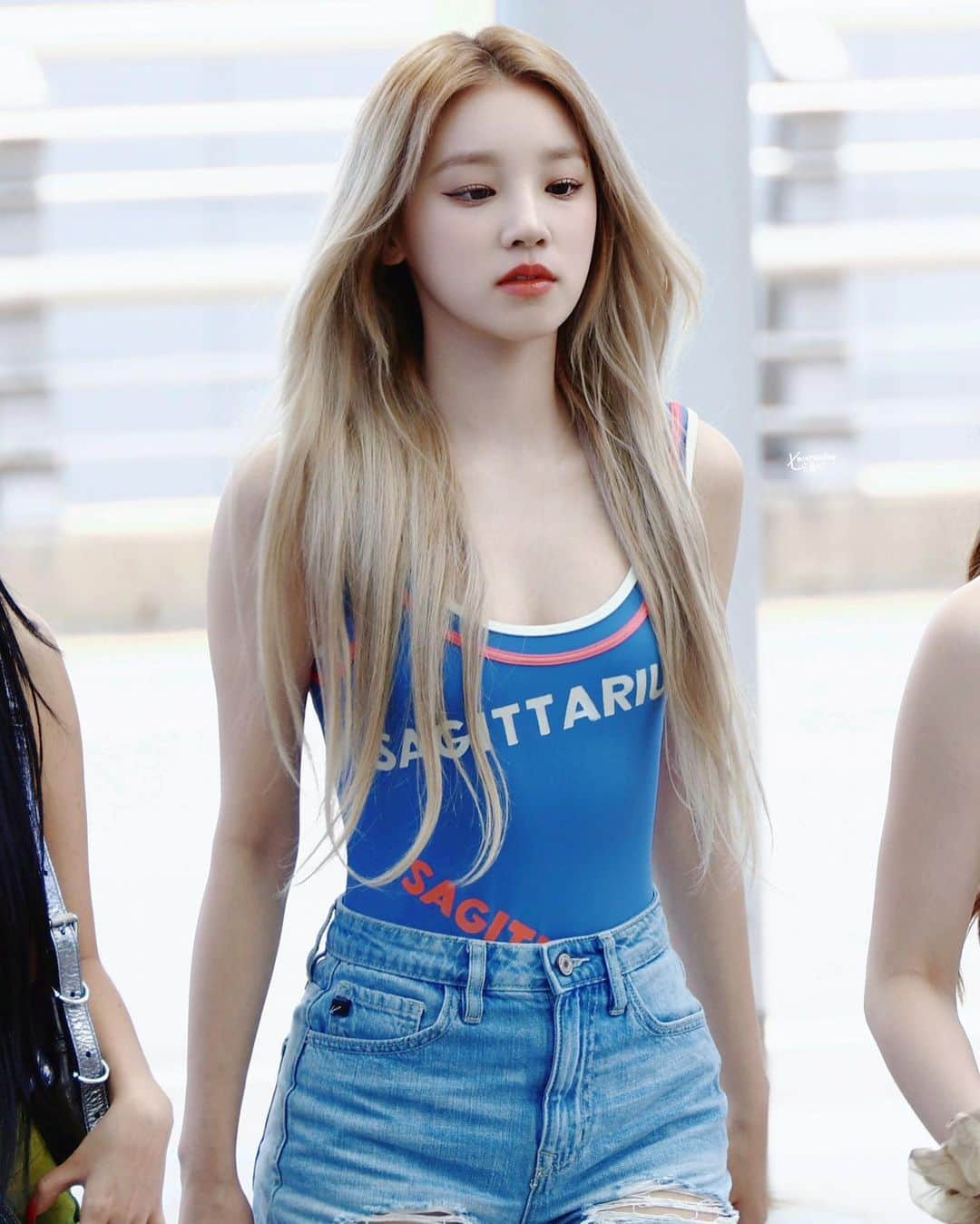 ウギのインスタグラム：「230630 ICN 💜 ©7minRainDrop; Press #여자아이들 #G_I_DLE #GIDLE #우기 #YUQI」