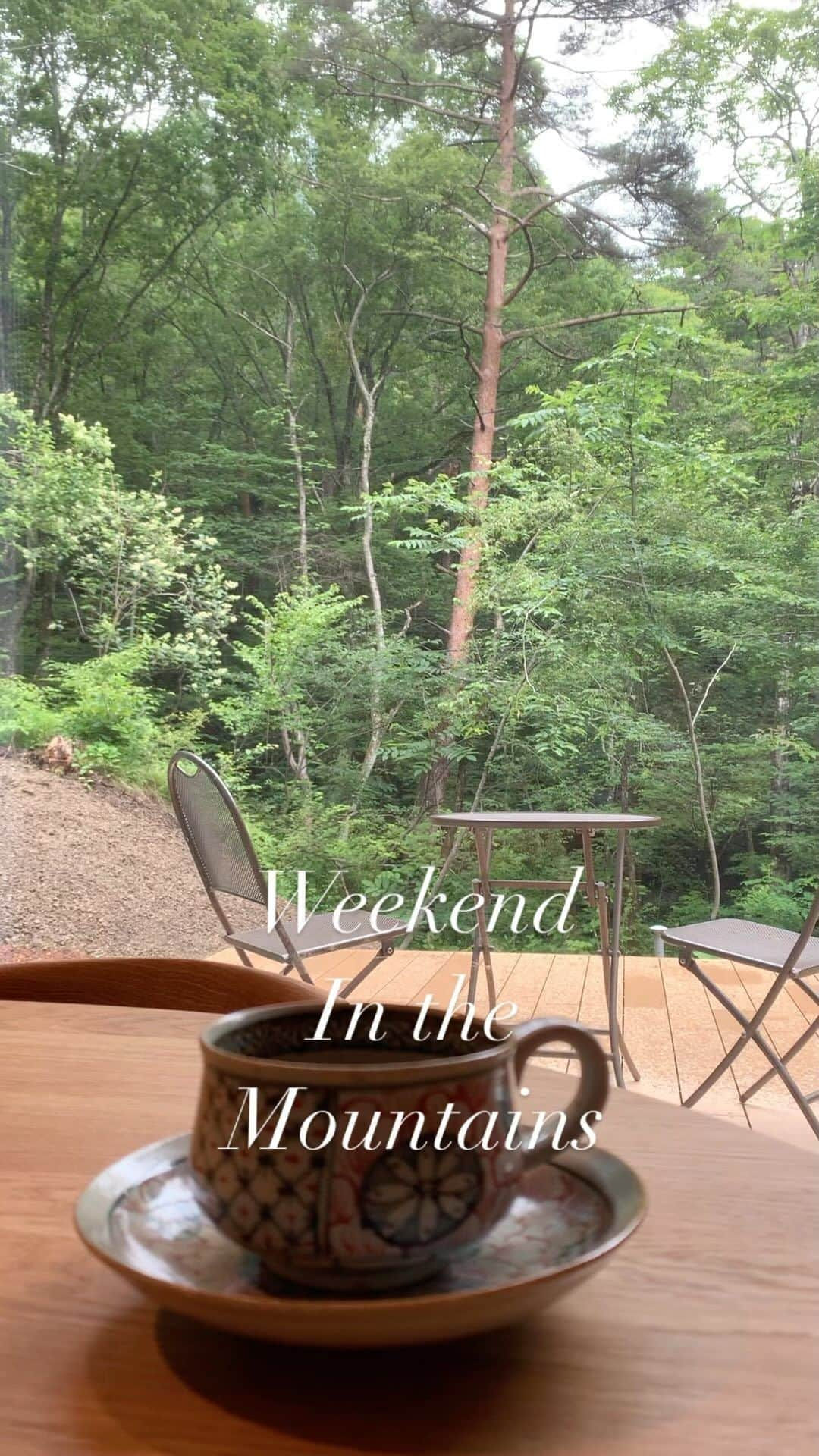 Rie fuのインスタグラム：「#weekend #japan #karuizawa  #mountains #homedecor #architecture #homedesign #建築デザイン #週末 #山の暮らし」