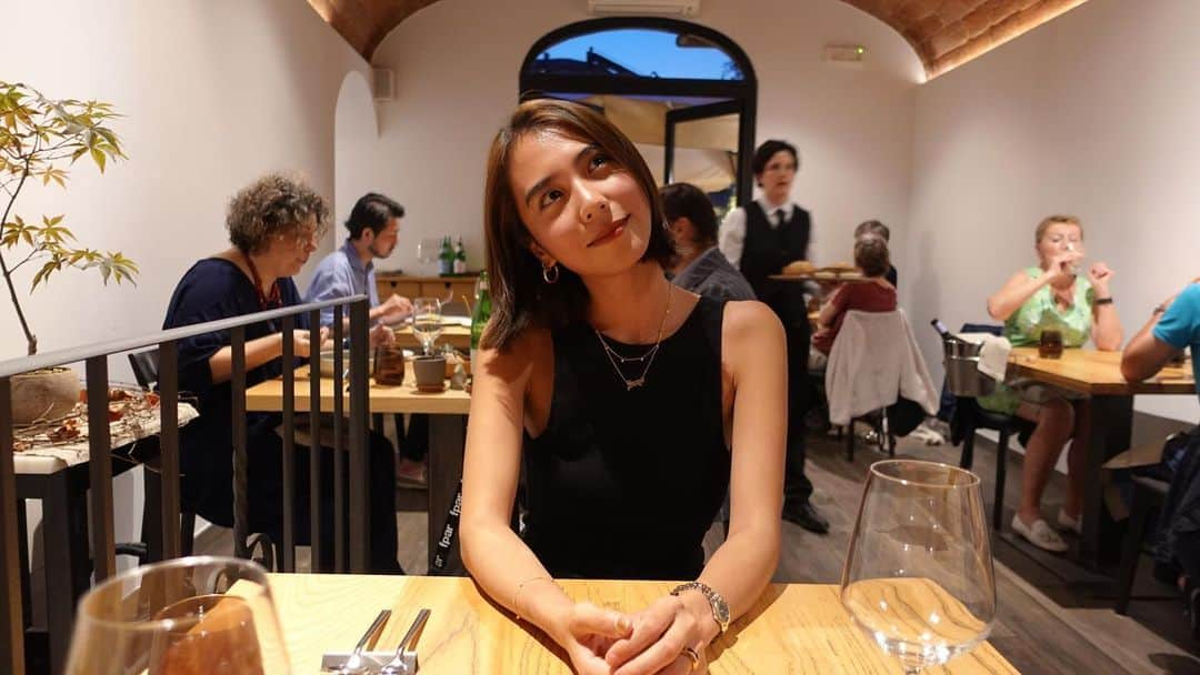 安保彩世のインスタグラム：「Siena,Italy🇮🇹  🍽️ @ristorantecampocedro  ほんっと〜うに一品一品全てが最高に美味しかった😳❤️ 幸せな時間だったなぁ〜 このイタリア旅行中に2度も食べに行けた幸せ💞✨ ぜひみんなにも行ってほしいぃ〜 感動するよぉ〜😳🍽️❤️」