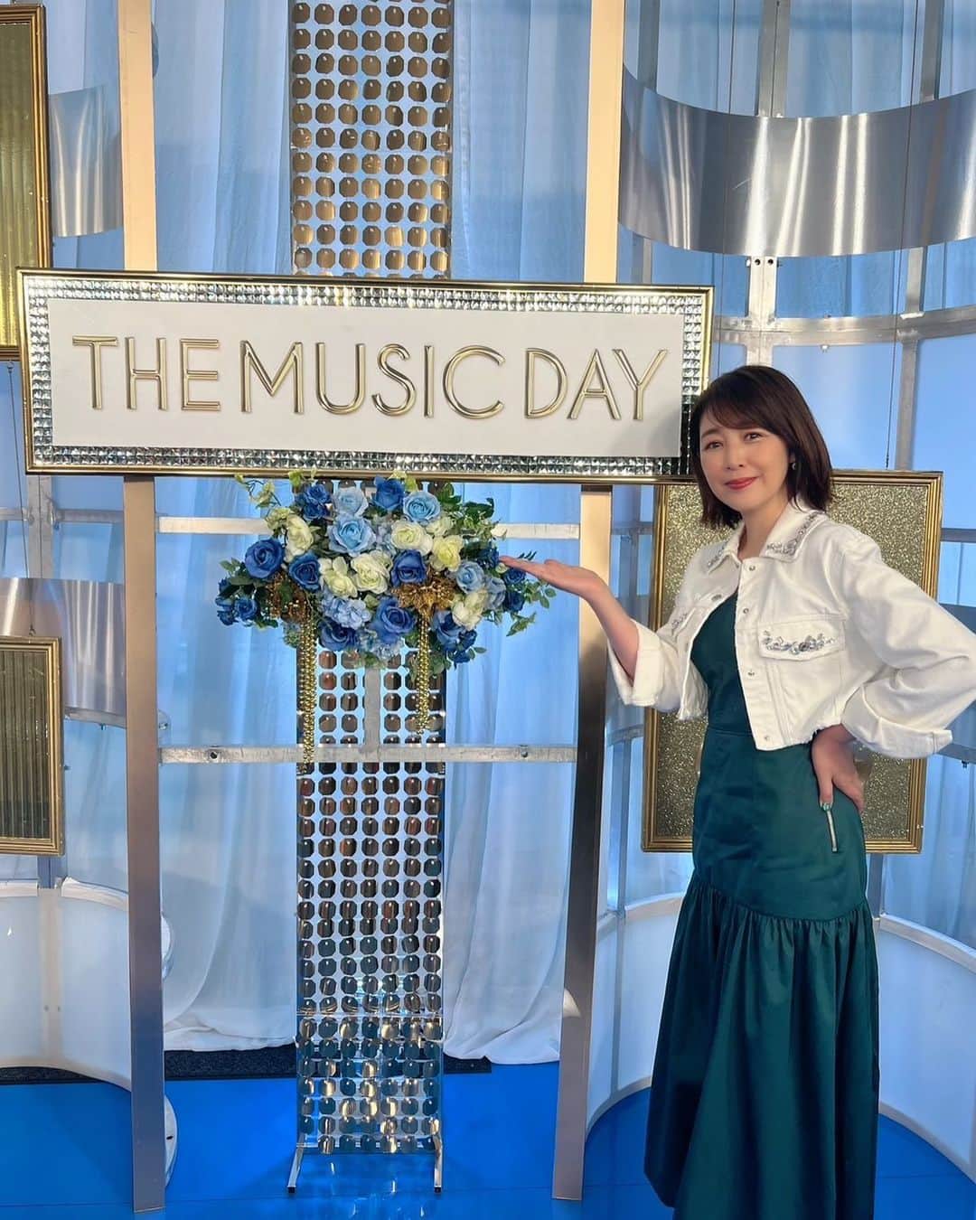 菊池桃子のインスタグラム：「*  THE MUSIC DAY ありがとうございました😭  #緊張を隠して歌いました♡」
