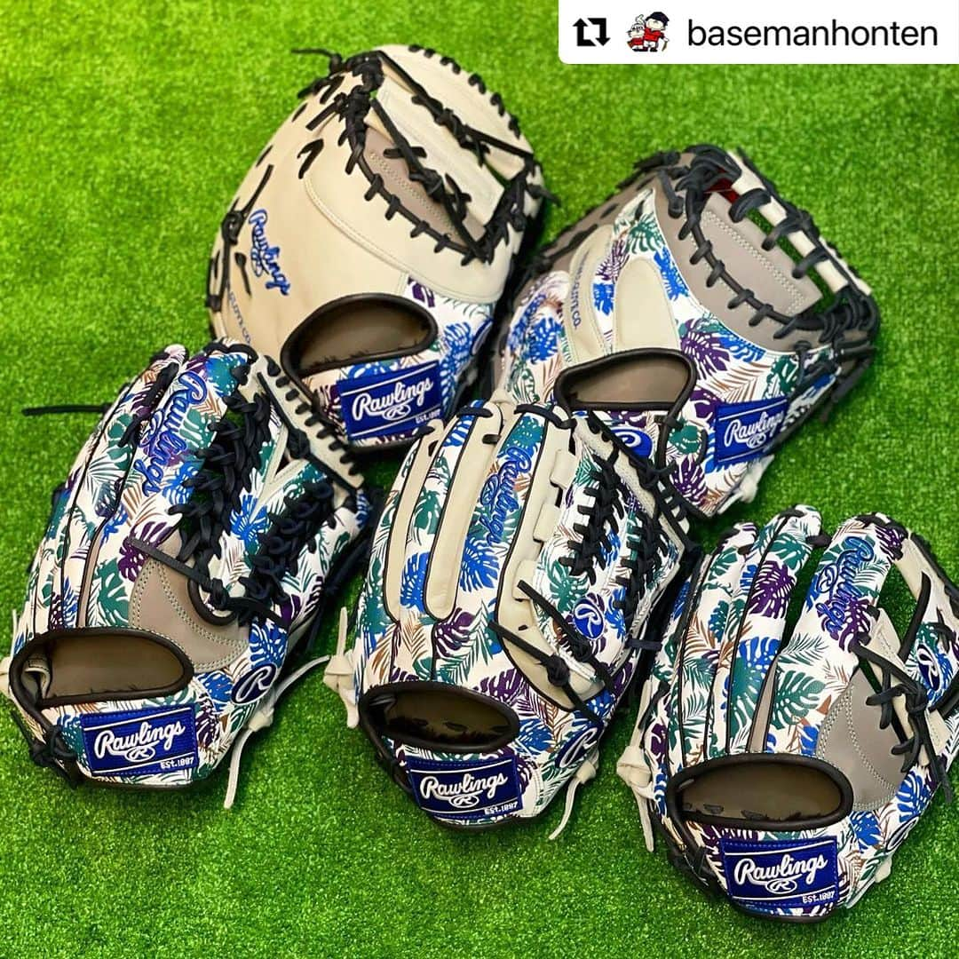 Rawlings Japanさんのインスタグラム写真 - (Rawlings JapanInstagram)「#Repost @basemanhonten with @use.repost ・・・ ・ 🏝HOH GRAPHIC 2023🏝 夏をイメージした斬新なデザイン。 -2023 SUMMER LIMITED-  オーダーでも作る事が出来ないこのデザイン性🤩  そして、なんと… 夢の球宴でNPB選手が使用予定です🤭  内野手用 11.25 inch / 11.5 inch オールラウンド用 11.75 inch 外野手用 13.0 inch キャッチャーミット 33.0 inch ファーストミット 11.75 inch  お早めに🏄‍♂️🏄‍♀️  #rawlings #ローリングス #hohgraphic  #軟式グラブ #グラブ #グローブ #glove  #内野 #内野手用グラブ #外野 #外野手用グラブ #投手 #投手用グラブ #オールラウンド #ファーストミット #キャッチャーミット #草野球 #npb #プロ野球 #夢の球宴   #野球専門店 #baseman #bm #ベースマン #ベースマン本店 #飯田橋  #野球 #baseball @rawlings_japan_llc」7月1日 19時11分 - rawlings_japan_llc