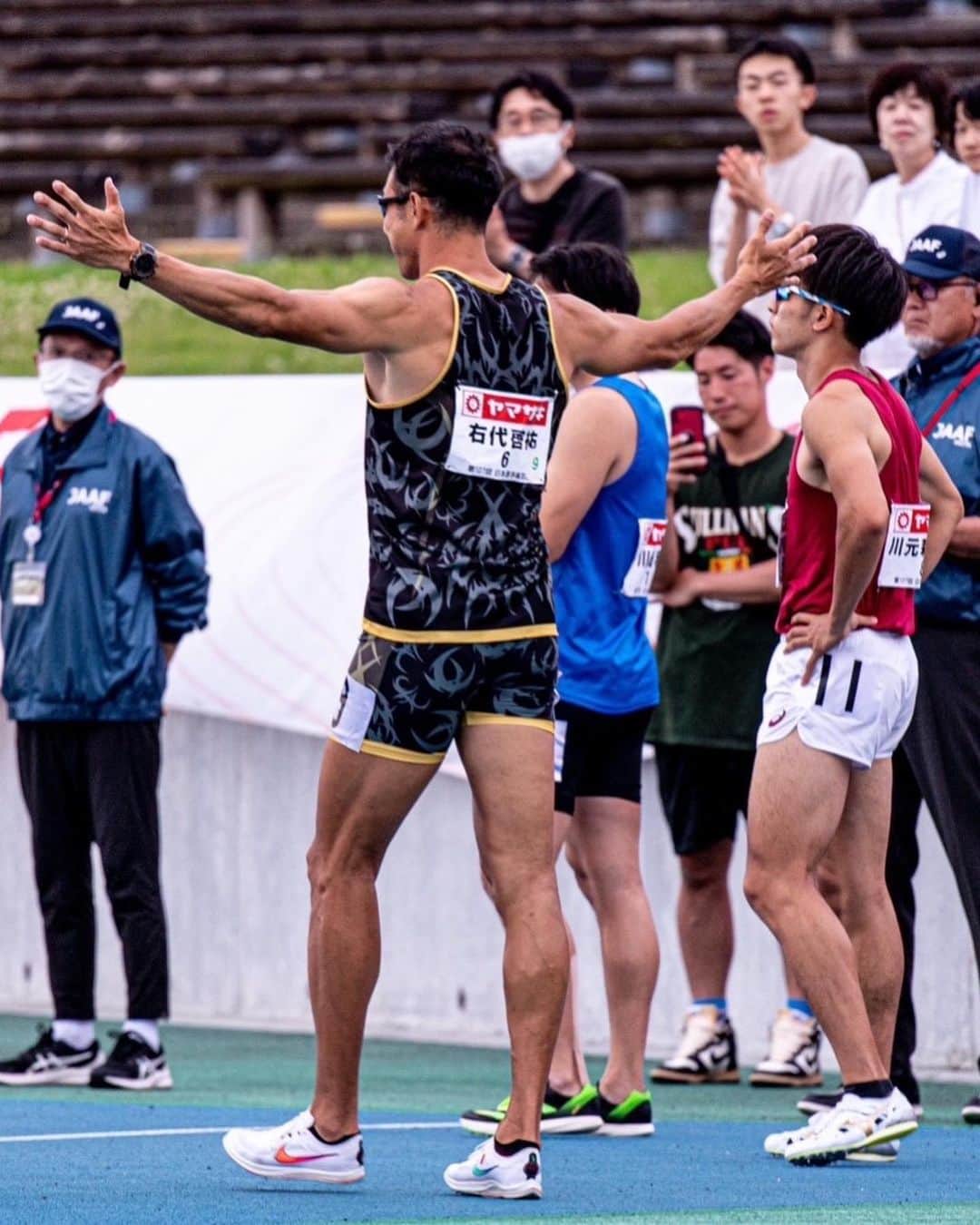 右代啓祐さんのインスタグラム写真 - (右代啓祐Instagram)「1500m🏃‍♂️🏃‍♂️🏃‍♂️💨  Photo by @chibeeeev  #右代啓祐 #kokushikan  #kokushikanuniversity  #国士舘大学 #decathlon  #decathlete  #workout  #trainingday  #run #jump  #throw #十種競技  #smile  #smile😊 #山田水産 #山田の鰻 #鰻アスリート #味の素 #ビクトリープロジェクト #アミノバイタル」7月1日 19時49分 - ushirok