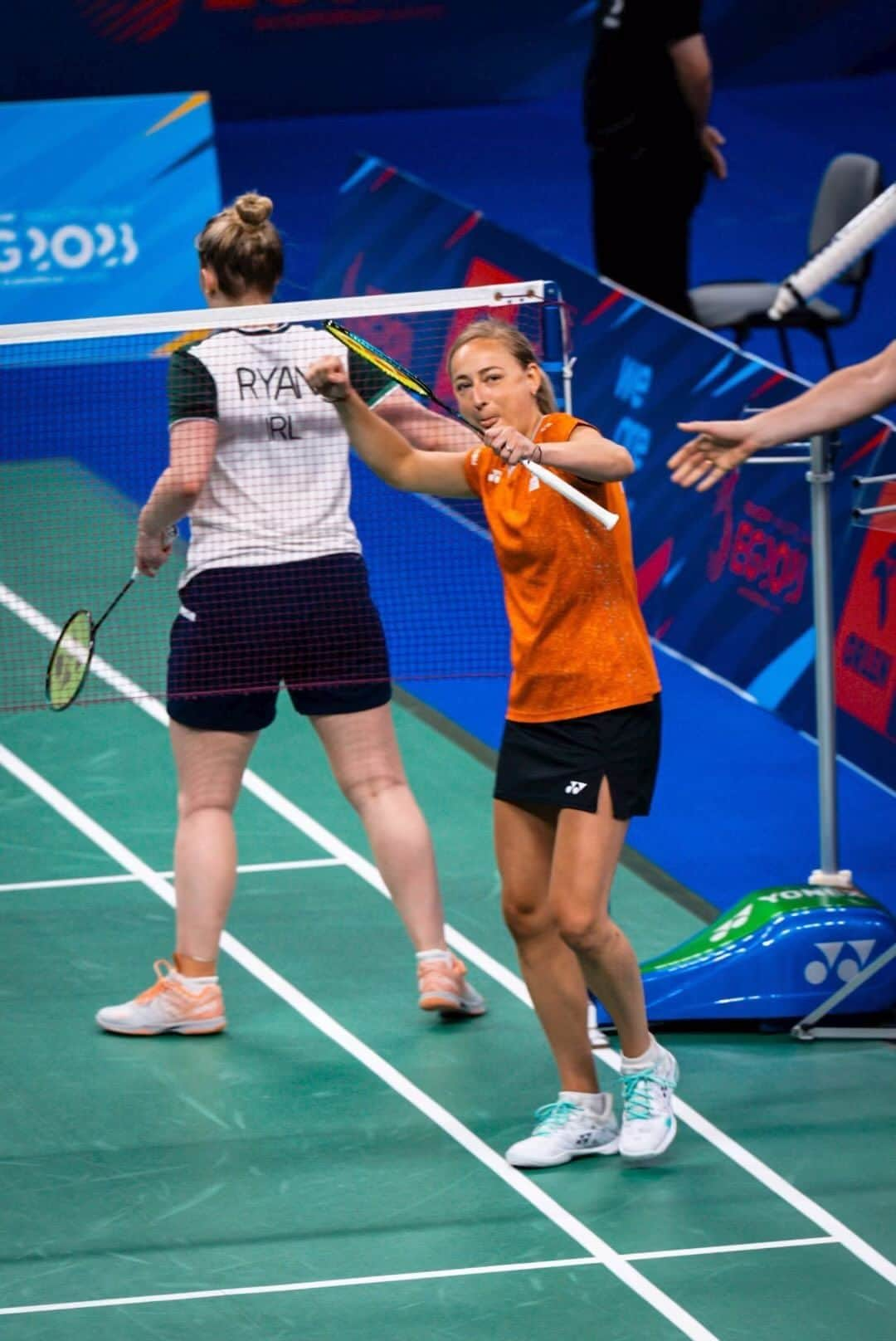 セレーナ・ピークのインスタグラム：「That feeling when you reach the finals at the European Games 🤩🏸. #europeangames #badminton」