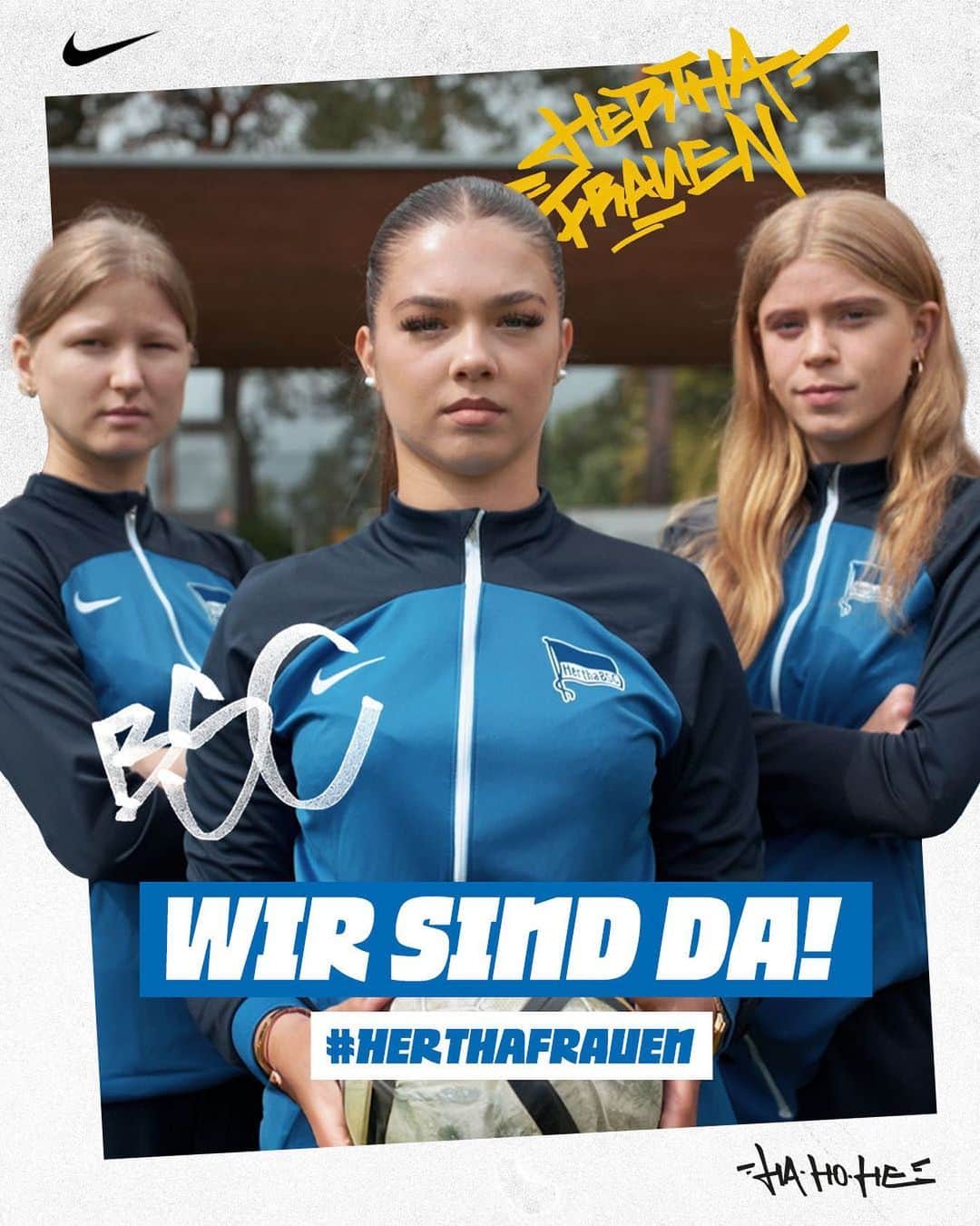 ヘルタ・ベルリンのインスタグラム：「Der Start in eine neue Ära! 🔥 Wir freuen uns, mit insgesamt 9️⃣ Mädchen- & Frauenmannschaften in die neue Saison zu starten. Kommt mit uns auf diese Reise, abonniert unseren Kanal und verpasst nichts! 💙 . . #BSCFrauen #HaHoHe #HerthaBSC」