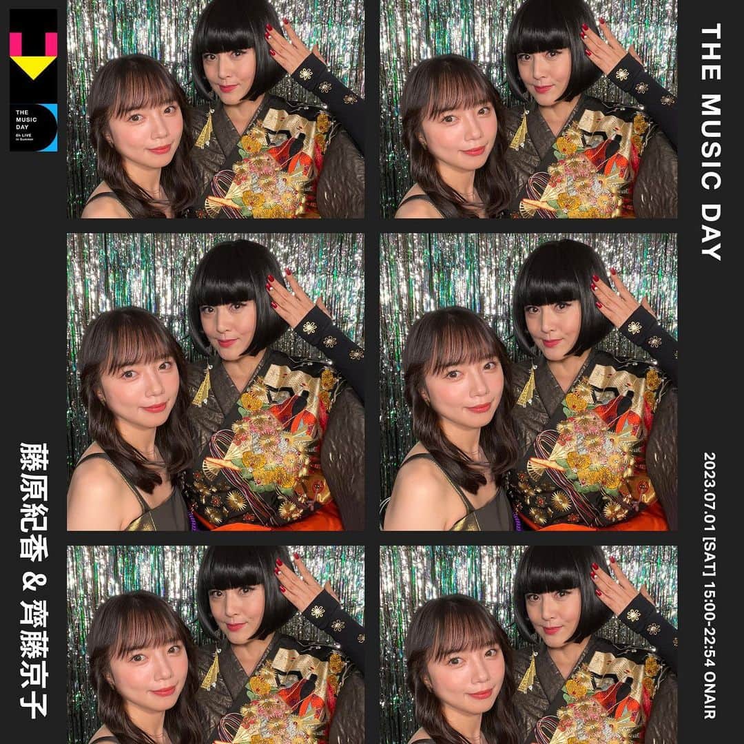 日本テレビ「The Music Day」のインスタグラム：「【藤原紀香 】さん & 【齊藤京子】さんのバックステージフォトを公開！ 素敵なステージをありがとうございました。💫  #THEMUSICDAY ##藤原紀子 × #齊藤京子 #日向坂46 @norika.fujiwara.official @saitokyoko_official」
