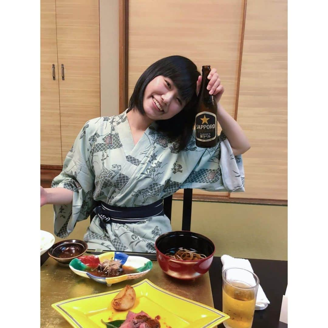 秋乃ゆにのインスタグラム：「#🍻」