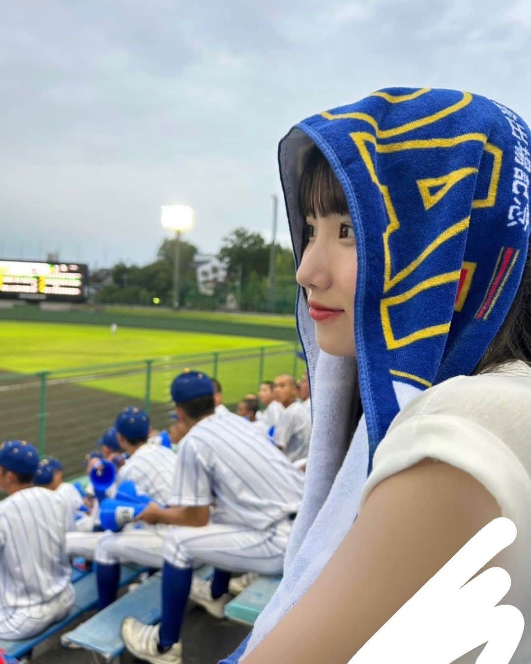 中野みやびのインスタグラム：「引退試合行ってきた・・v   #群馬  #ぐんま  #gunma  #高校野球  #健大高崎  #農大二高  #引退試合  #野球  #野球観戦  #健大  #baseball #城南球場  #中野みやび」