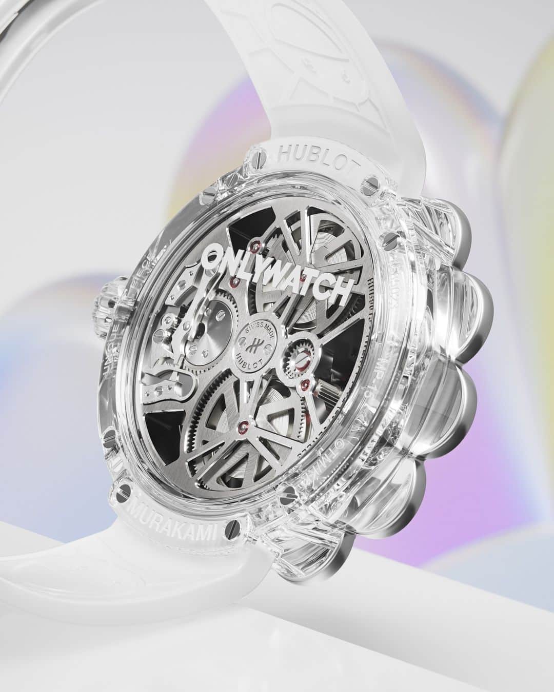 のインスタグラム：「Step into a world of vibrant artistry with the MP-15 Takashi Murakami Tourbillon Only Watch. Hublot's pioneering central flying tourbillon is a testament to the fusion of creativity and horological precision. Unique and remarkable, it reflects the spirit of individual expression. ©TM/KK #OnlyWatch2023 #Hublot #TakashiMurakami @takashipom @onlywatch_official」