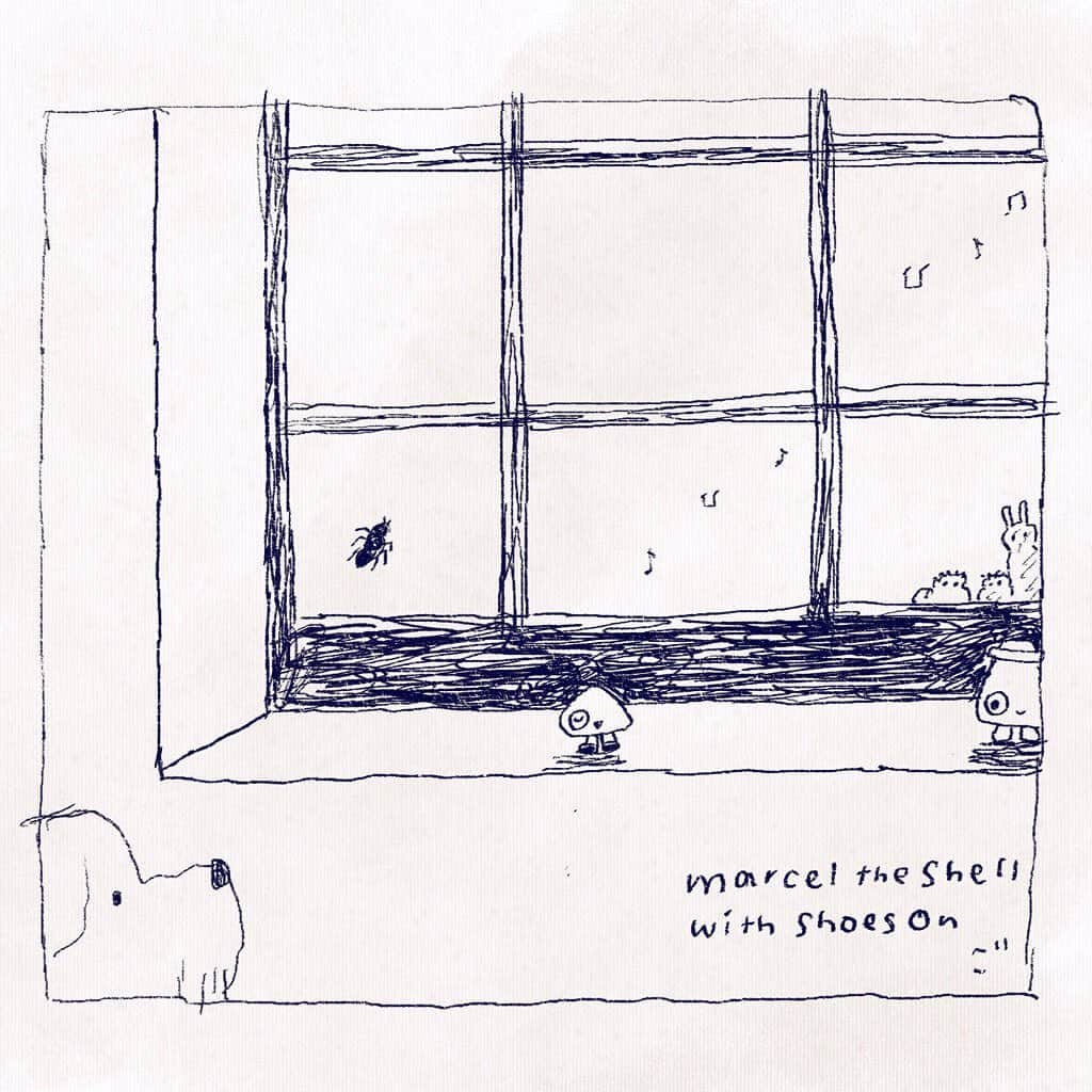 合田経郎のインスタグラム：「スクリーンで観る「マルセル　靴をはいた小さな貝」は、やっぱりとても良くて、自分にとって、お菓子の缶にこっそりしまっておきたい宝物のような映画なのだ。  #マルセル靴をはいた小さな貝  #marceltheshellwithshoeson #marceltheshell」
