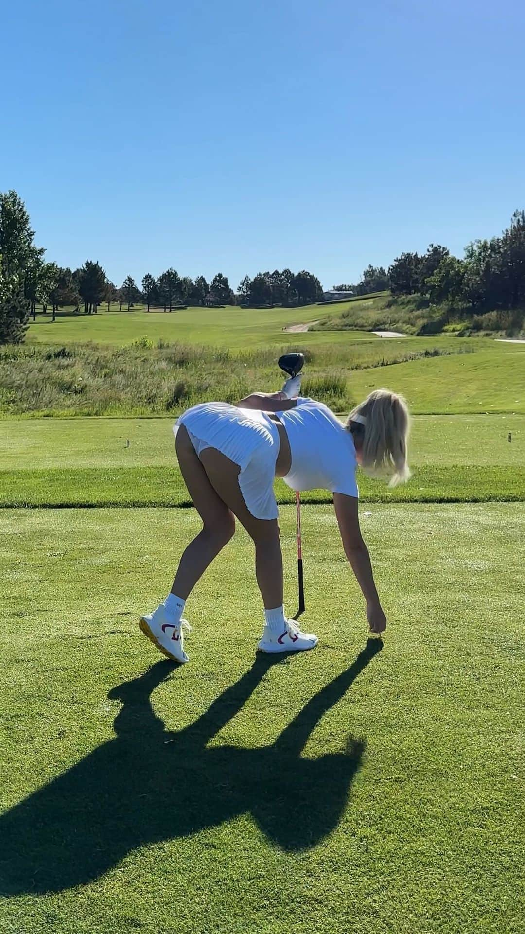 ペイジ・スピラナックのインスタグラム：「Morning golf☀️⛳️ #golf #golfday」