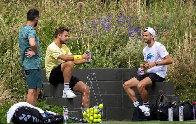 スタニスラス・ワウリンカさんのインスタグラム写真 - (スタニスラス・ワウリンカInstagram)「Enjoy the process 😄🎾💪🏻😅💧🌱💚 #hardwork #trusttheprocess #enjoy #learn #passion #wimbledon」7月2日 1時02分 - stanwawrinka85