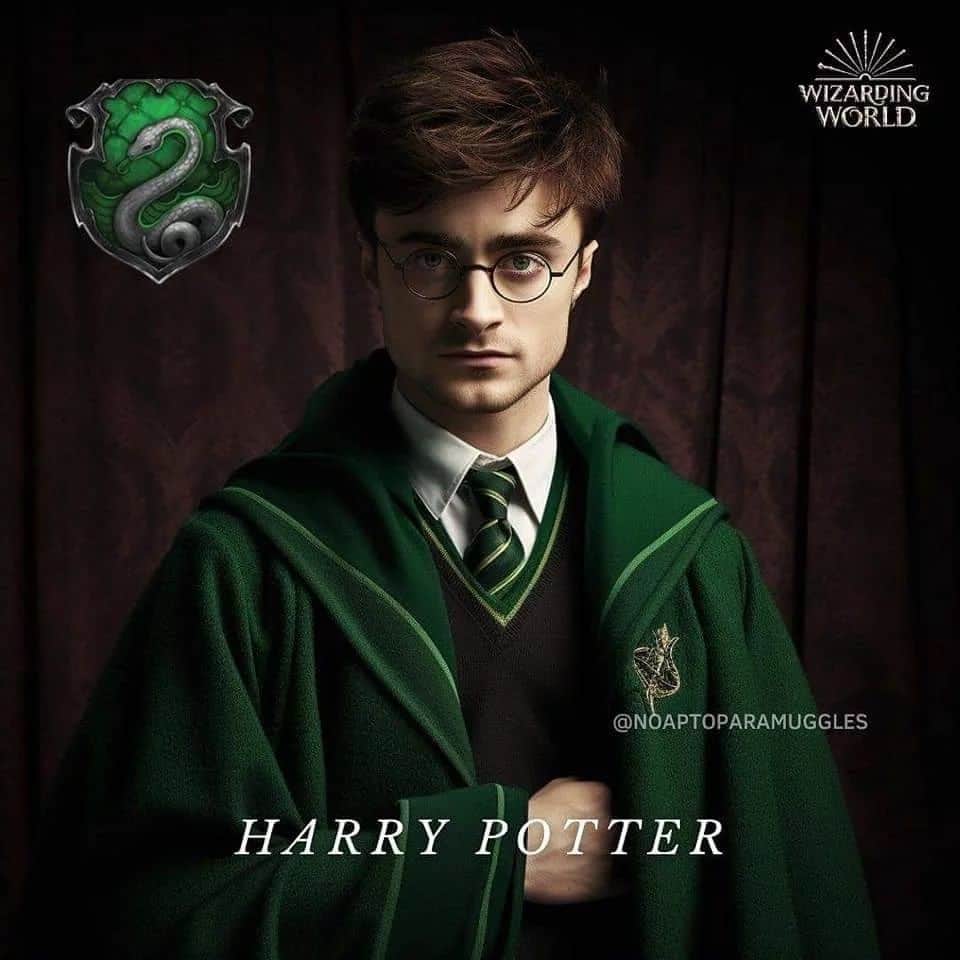 ダニエル・ラドクリフ（ファンアカウント）のインスタグラム：「Harry Potter characters in other Houses  Pictures by @noaptoparamuggles  #harrypotter #hogwarts #wizard #wizardingworld #ronweasley #hermionegranger #magic #danielradcliffe #albusdumbledore #dracomalfoy #albuspotter」