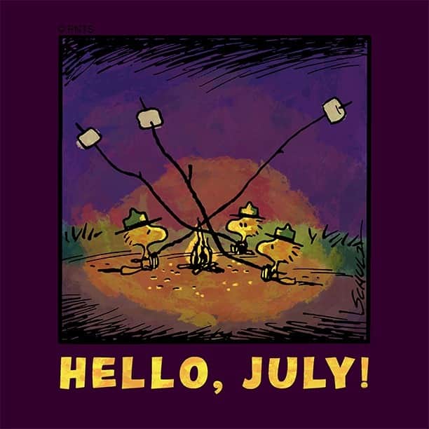 スヌーピーさんのインスタグラム写真 - (スヌーピーInstagram)「Hello, July!」7月2日 2時25分 - snoopygrams