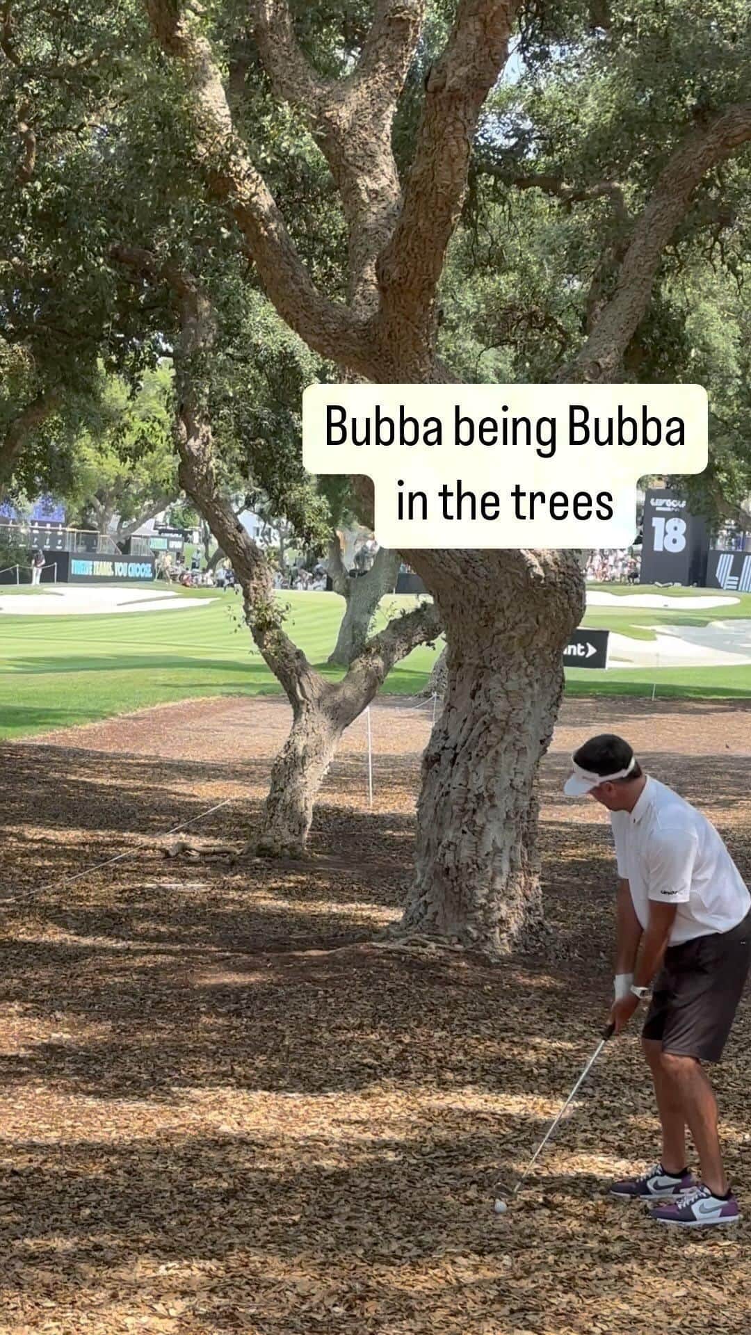 バッバ・ワトソンのインスタグラム：「You already know what’s about to happen when @bubbawatson is in the 🌲 🌳 #RangeGoatsGC #bubbagolf #goatgang #livgolfandalucia」