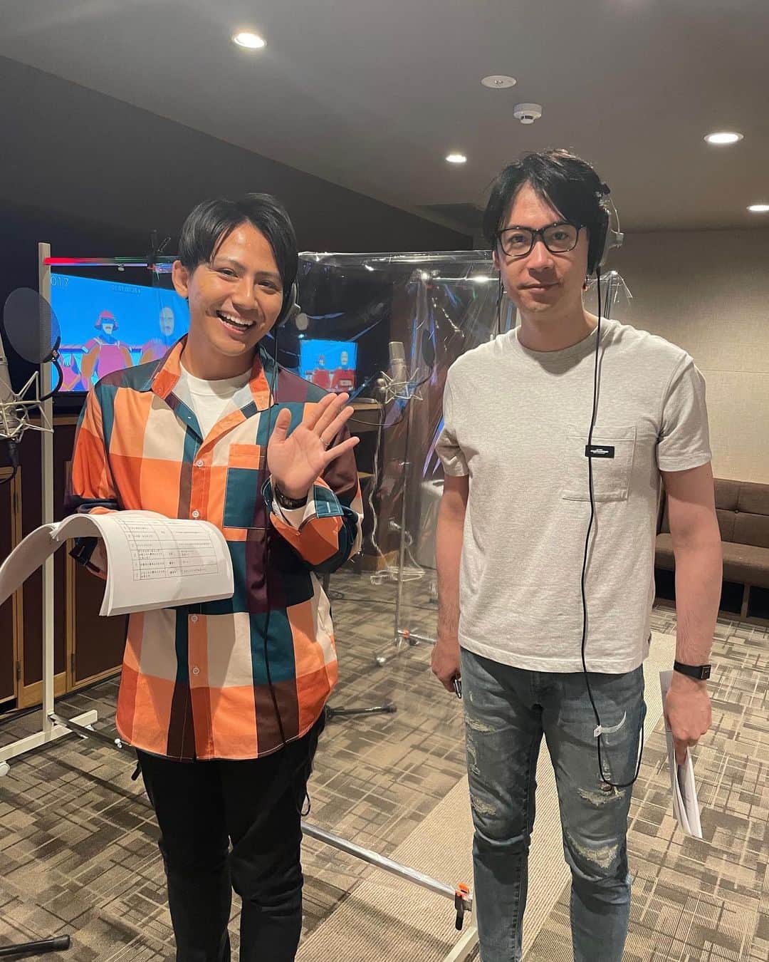 田淵裕章のインスタグラム：「先日、アニメの声優をさせて頂きました❗️ 大変貴重な経験✨ 皆様ありがとうございました^_^  #オケカゼ」