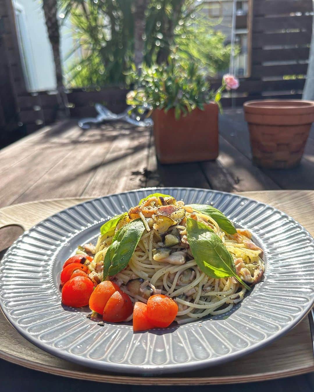 織戸学のインスタグラム：「早朝Pasta  生basilは最高  #maxorido」