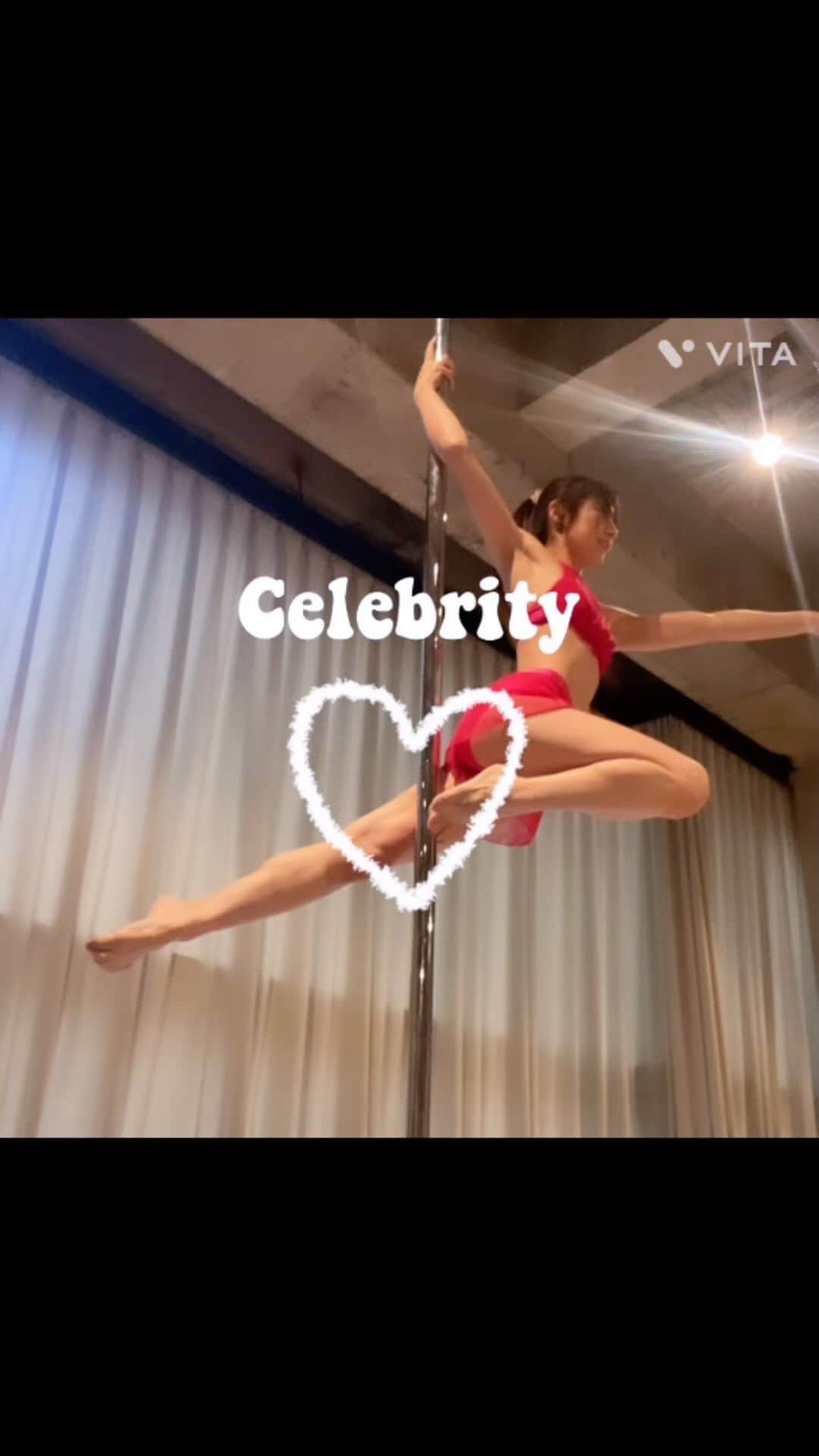 のインスタグラム：「❤️❤️❤️pd ❤️❤️❤️ 先週の色々✨  #pd ＃poledance #ポールダンス　#始めて１年半」