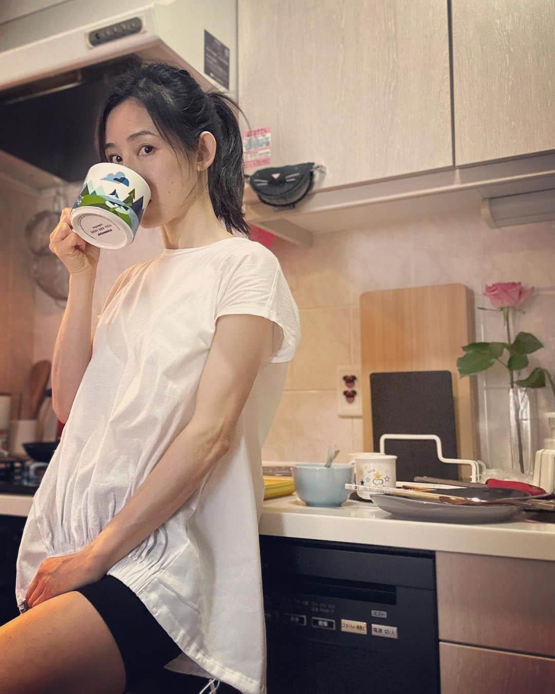 中岡由佳さんのインスタグラム写真 - (中岡由佳Instagram)「❇︎ 朝ごはん終わり☕️ #sunday  #morning #coffee」7月2日 9時33分 - yuka_nakaoka