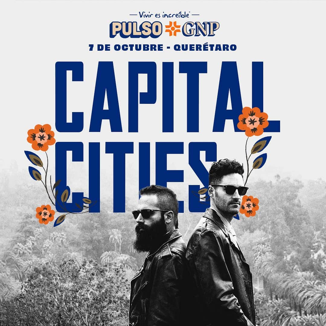 キャピタル・シティーズのインスタグラム：「Tenemos que hablar de esto… ¡Capital Cities tendrá su única presentación en México en #PulsoGNP23! 💃⚡️  Nuestros latidos se van a sincronizar con cada una de sus rolas, ¡no se pueden perder a esta gran banda! 😎  🎟️: @eticketmx」