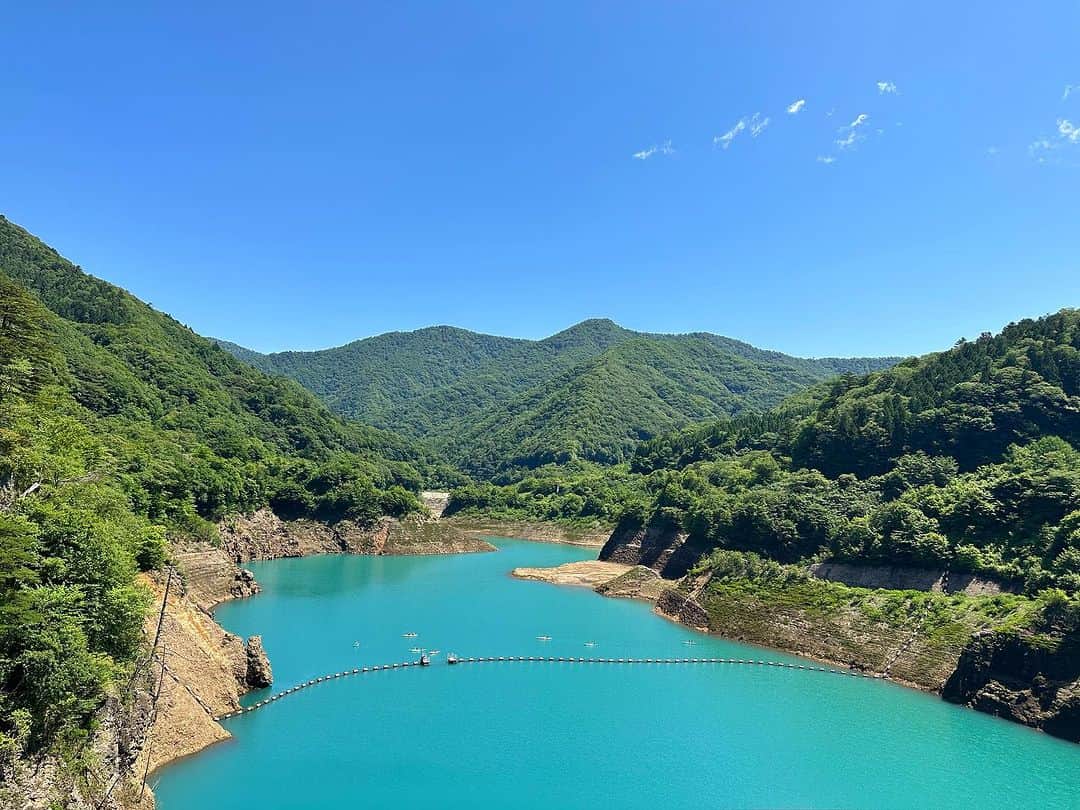 卜部弘嵩のインスタグラム：「群馬県のダム湖」