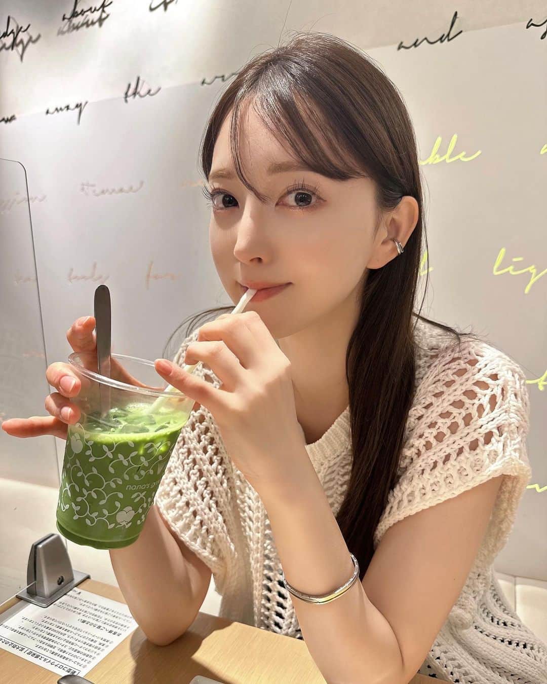麻亜里さんのインスタグラム写真 - (麻亜里Instagram)「抹茶ラブ💚 ルミネエストの8階にある 【nana’s green tea】  ドリンクは豆乳に変更できるよ👍 いつも白玉トッピングしてる🥰」7月2日 12時17分 - maari.0108