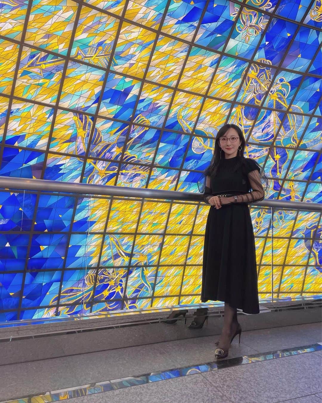 松澤千晶のインスタグラム：「呪術廻戦 じゅじゅフェス2023 withオーケストラコンサート inパシフィコ横浜  昼公演 one-piece @hundredcolor accessory @_melee_jewelry  いらっしゃる皆様よろしくお願いいたします🎼🎷🎻🥁🎶  #呪術廻戦 #じゅじゅフェス #jujutsukaisen」